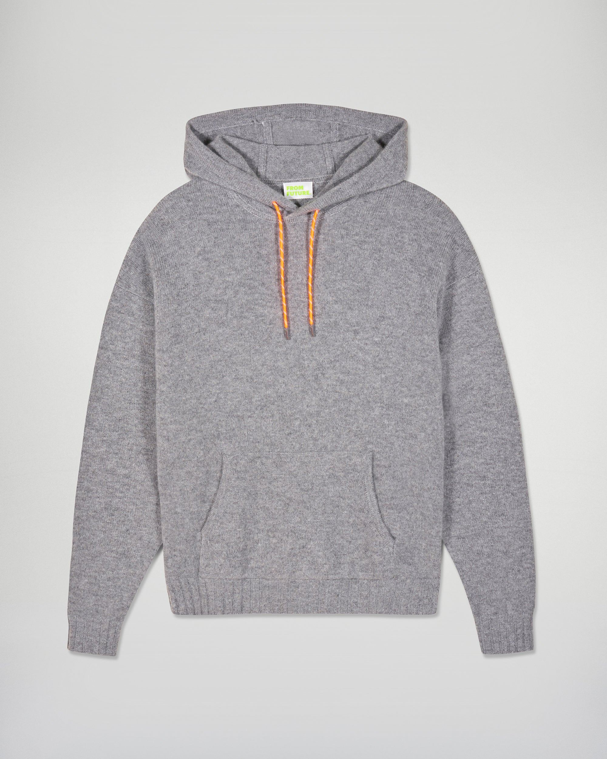 Contrasting Drawstring Hoodie (H25 / HOMME / Gris Chiné Foncé)