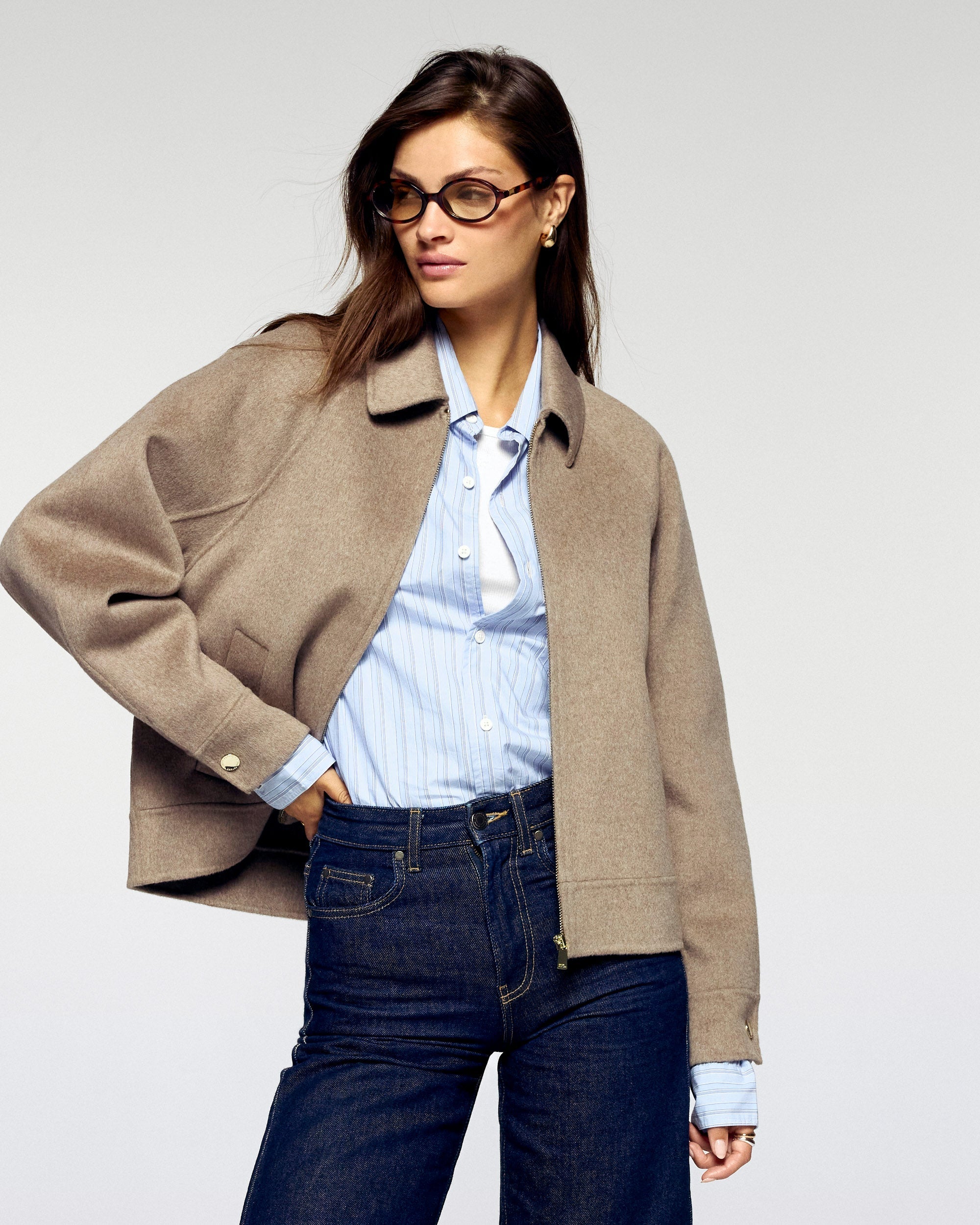 Outerwear Jacket (H25 / WOMEN / Taupe)