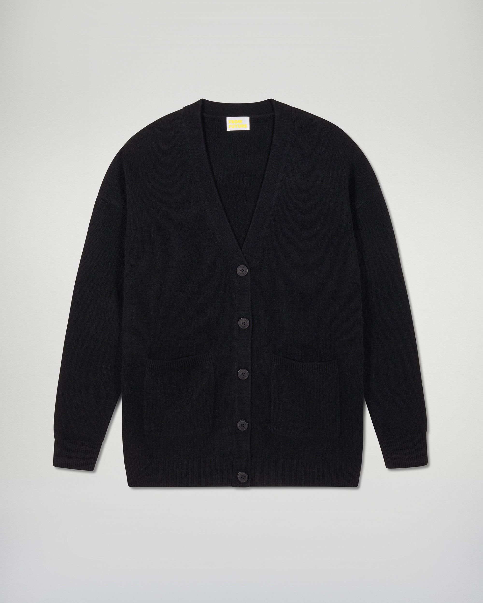 Cardigan sweater (H25 / FEMME / Black)