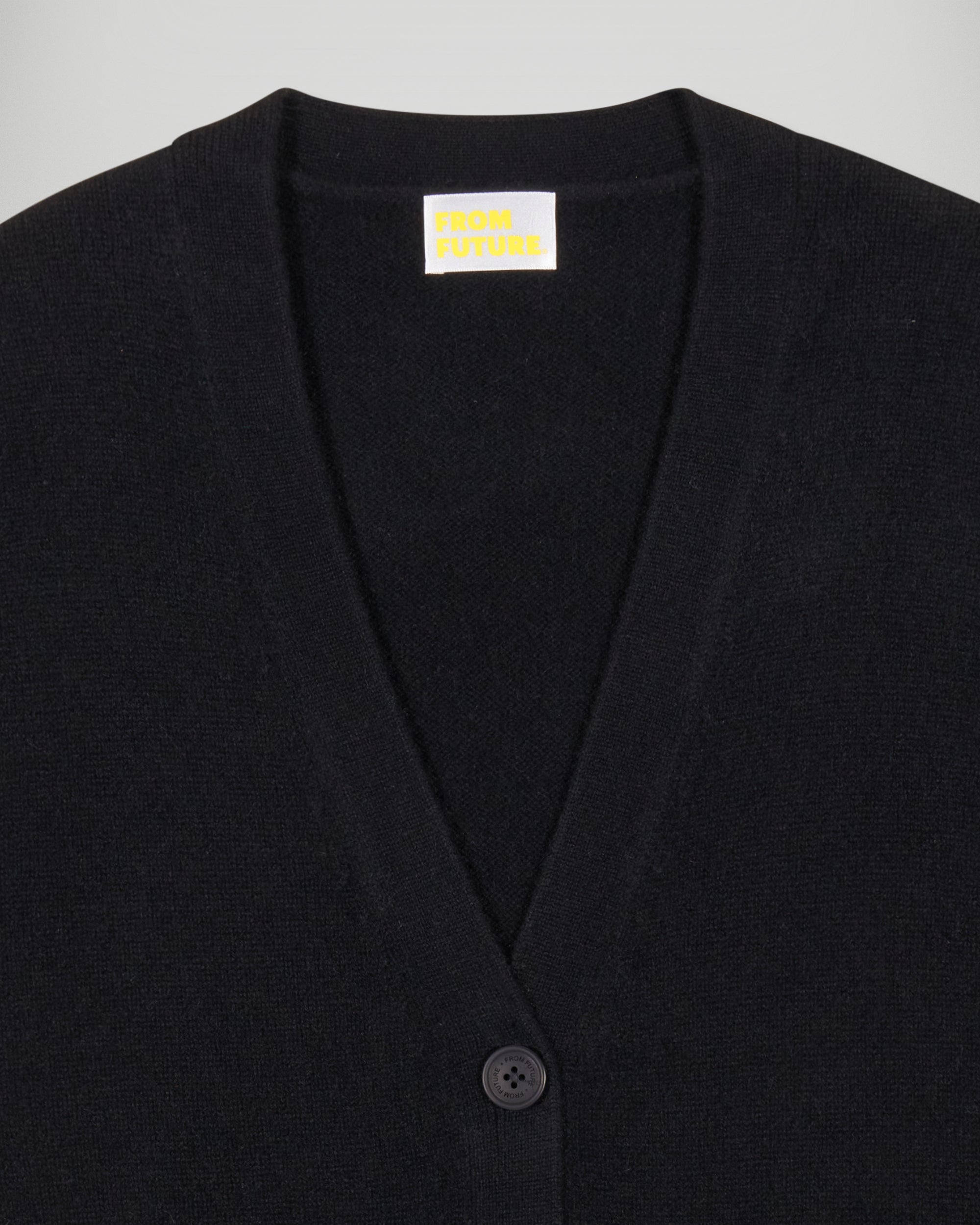 Cardigan sweater (H25 / FEMME / Black)