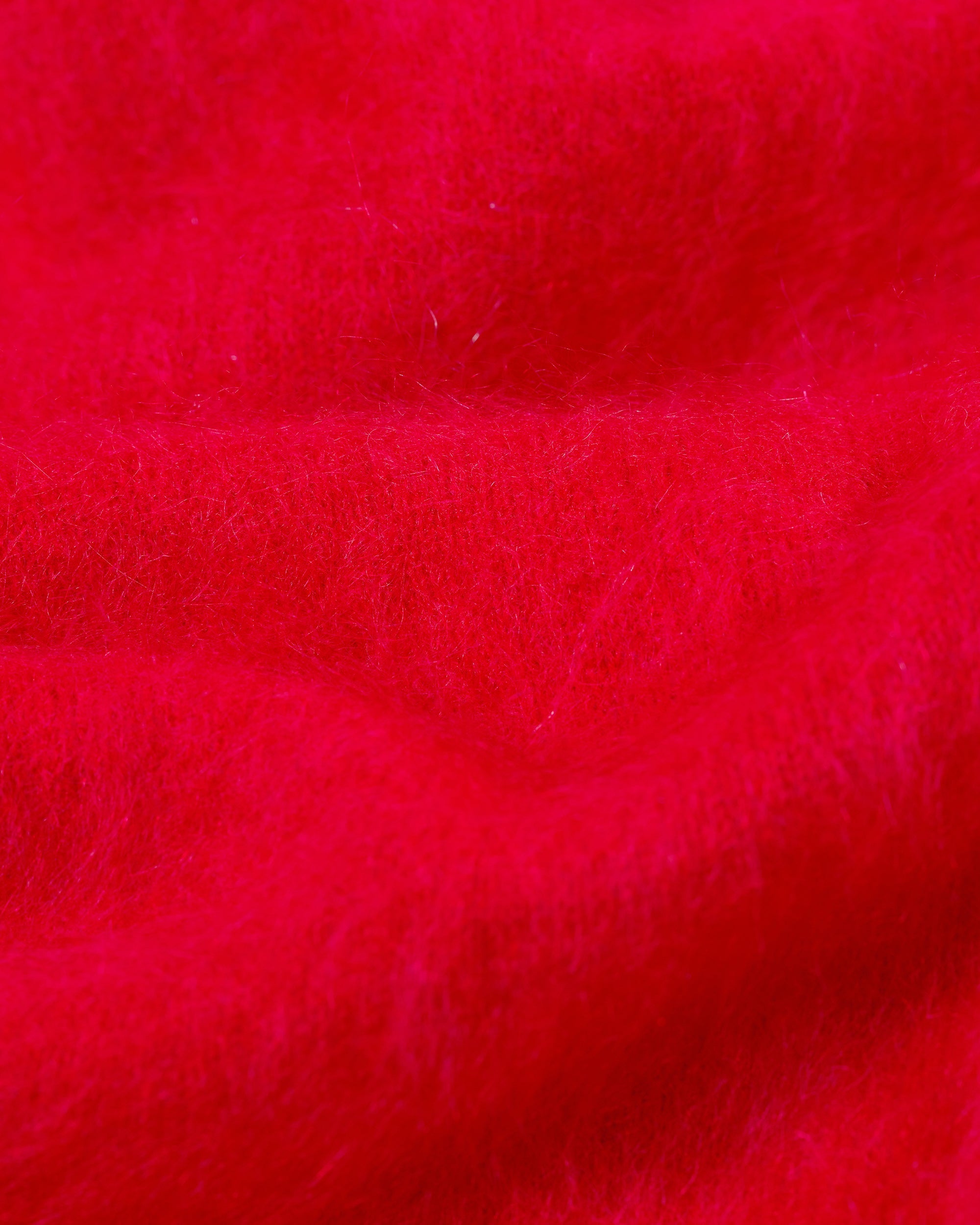 Brushed Cardigan Sweater (H25 / WOMEN / Hot Red)