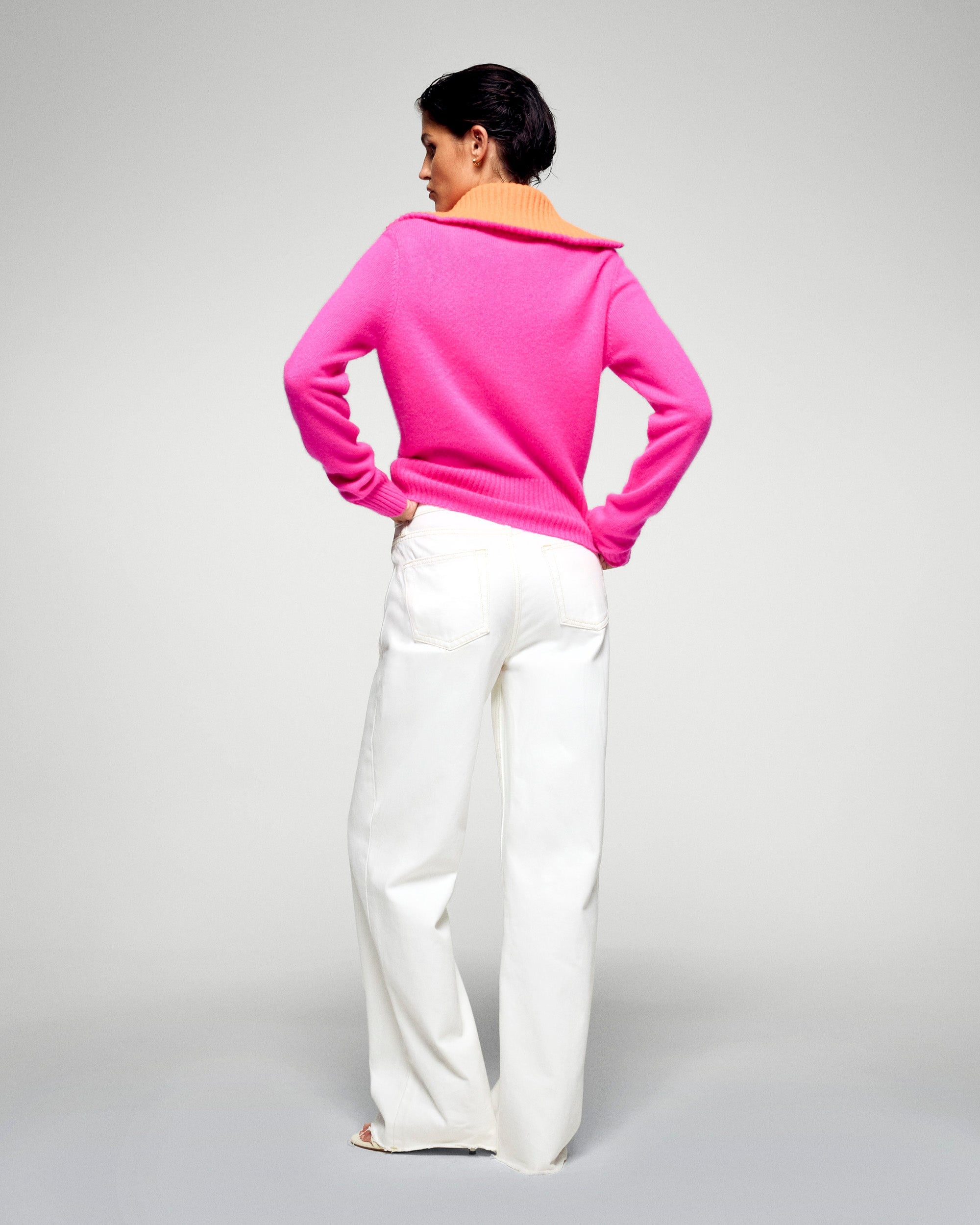 Cardigan Sweater (H25 / WOMEN / Cosmic Pink)