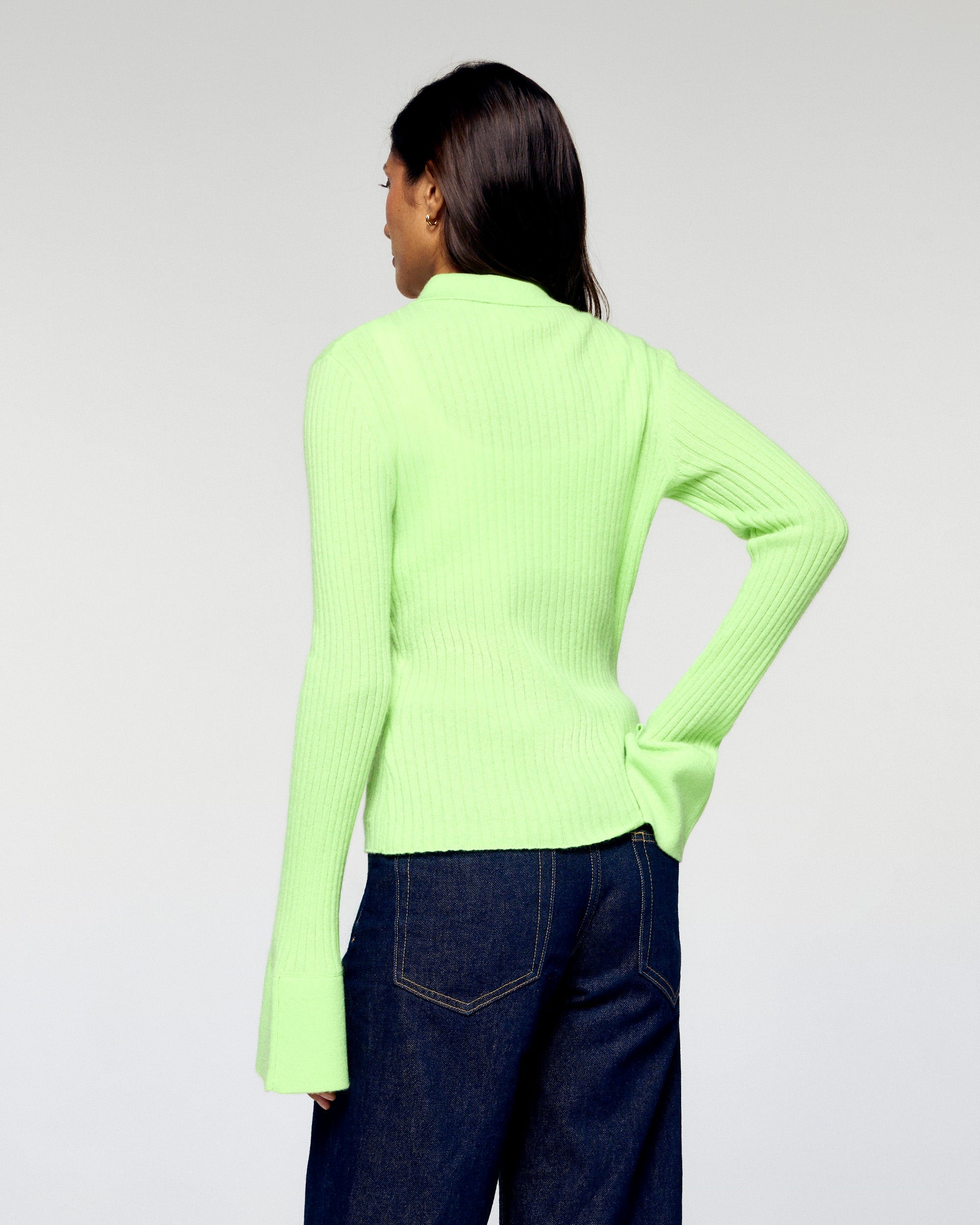 Knit Vest (H25 / WOMEN / Candy Green)