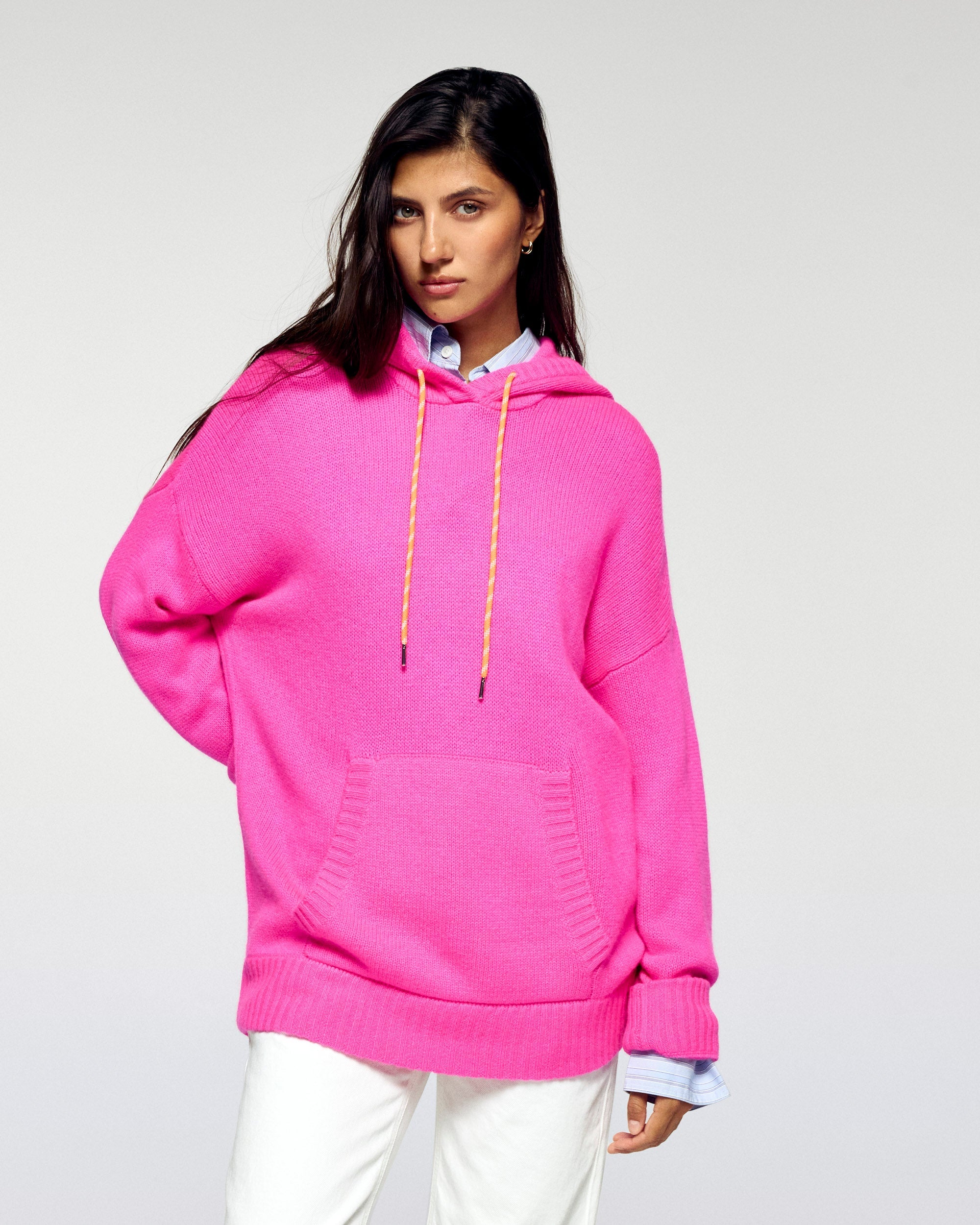 Hoodie Sweater (H25 / WOMEN / Cosmic Pink)