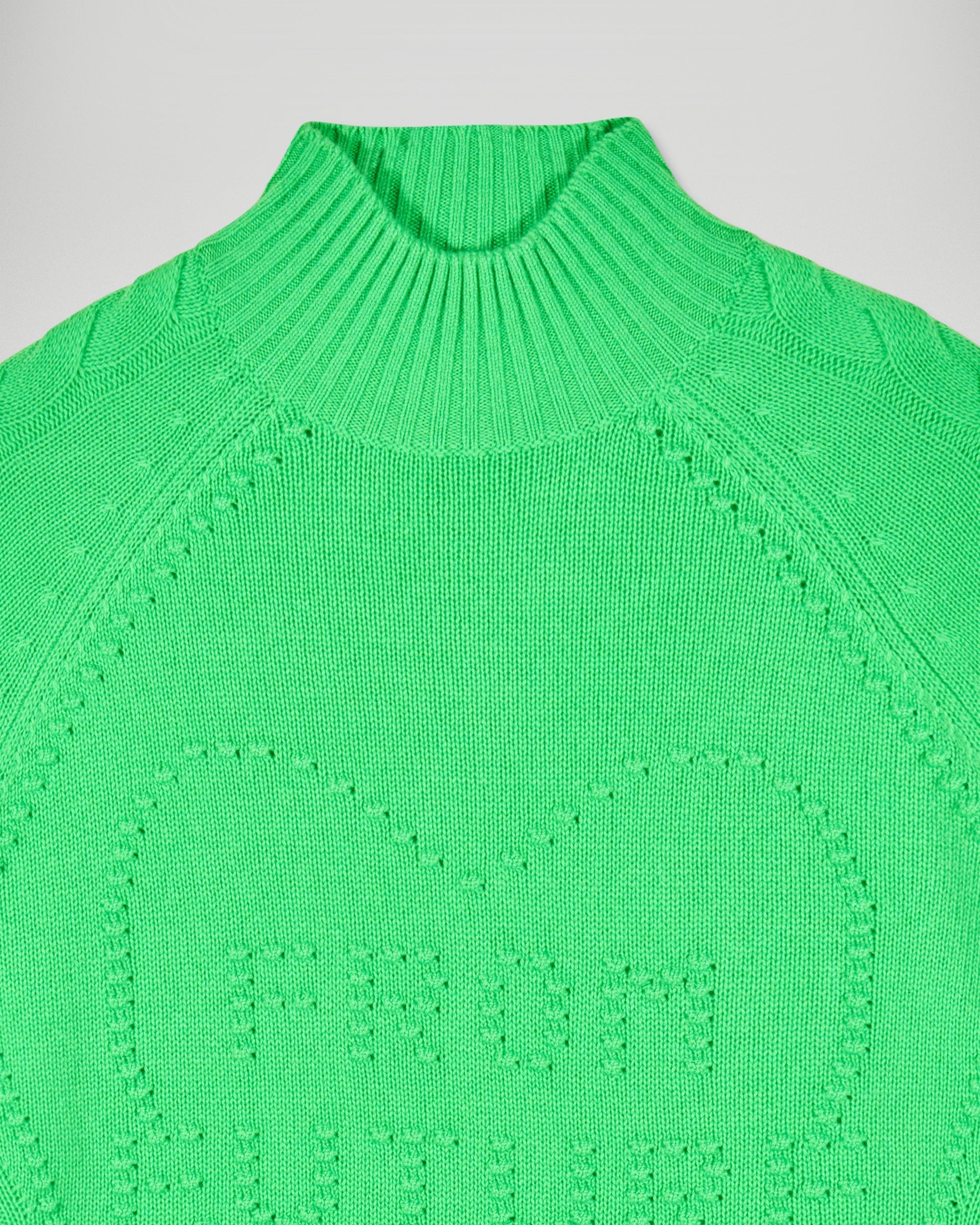 Mock Neck Sweater (H25 / FEMME / Cosmic Green)