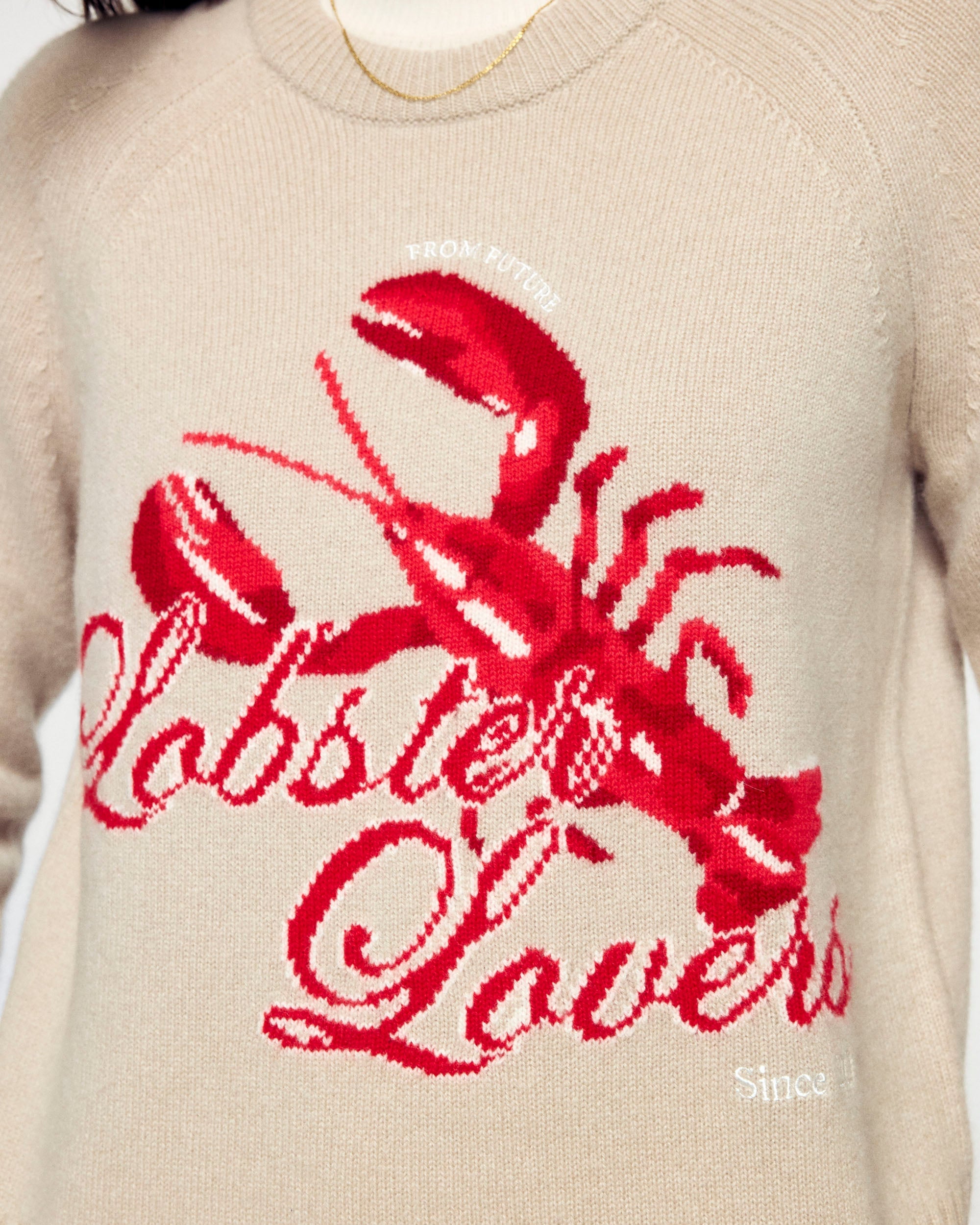 Crewneck Sweater (H25 / WOMEN / Iced Sand)
