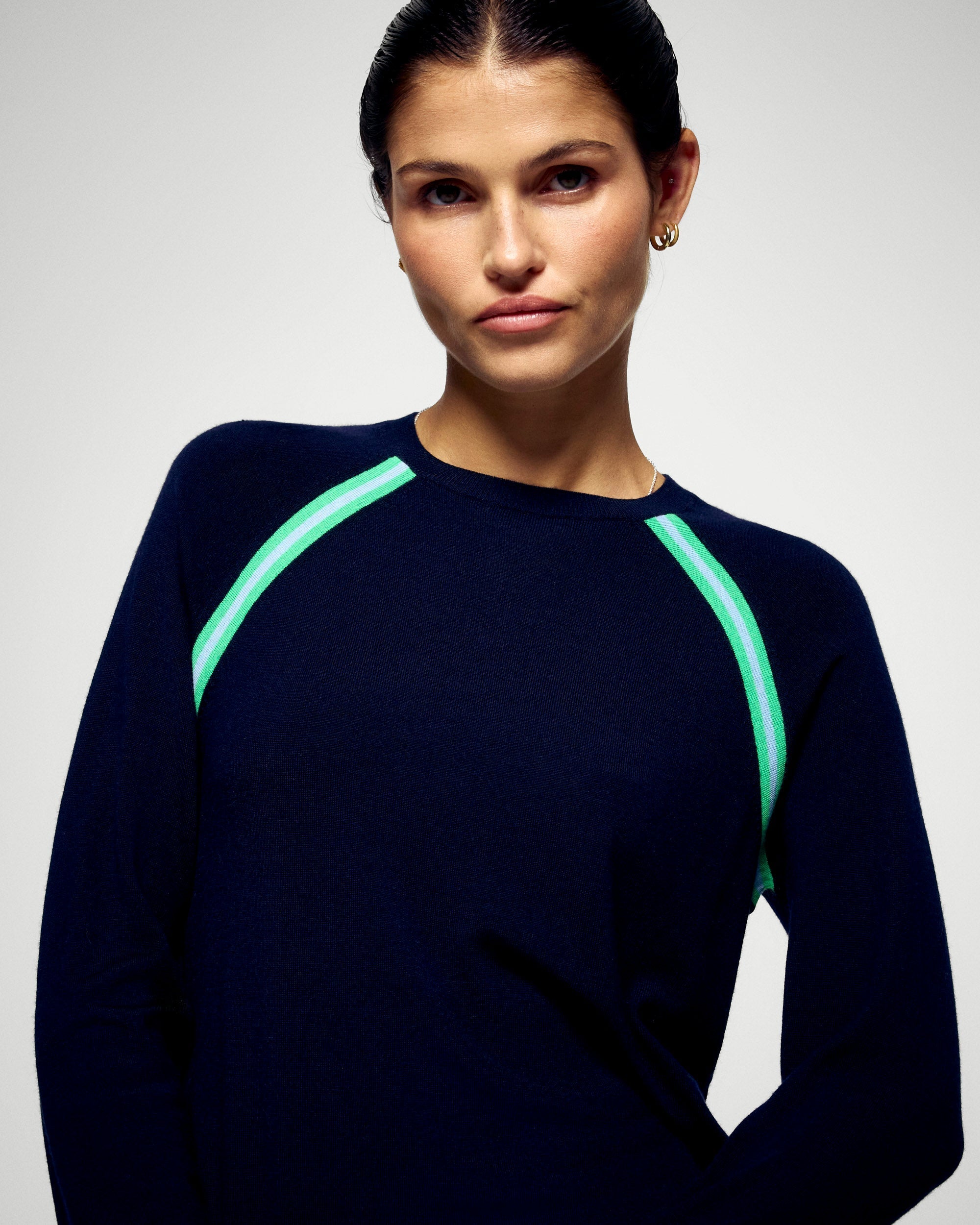 Crewneck Sweater (H25 / WOMEN / Navy / RWS)