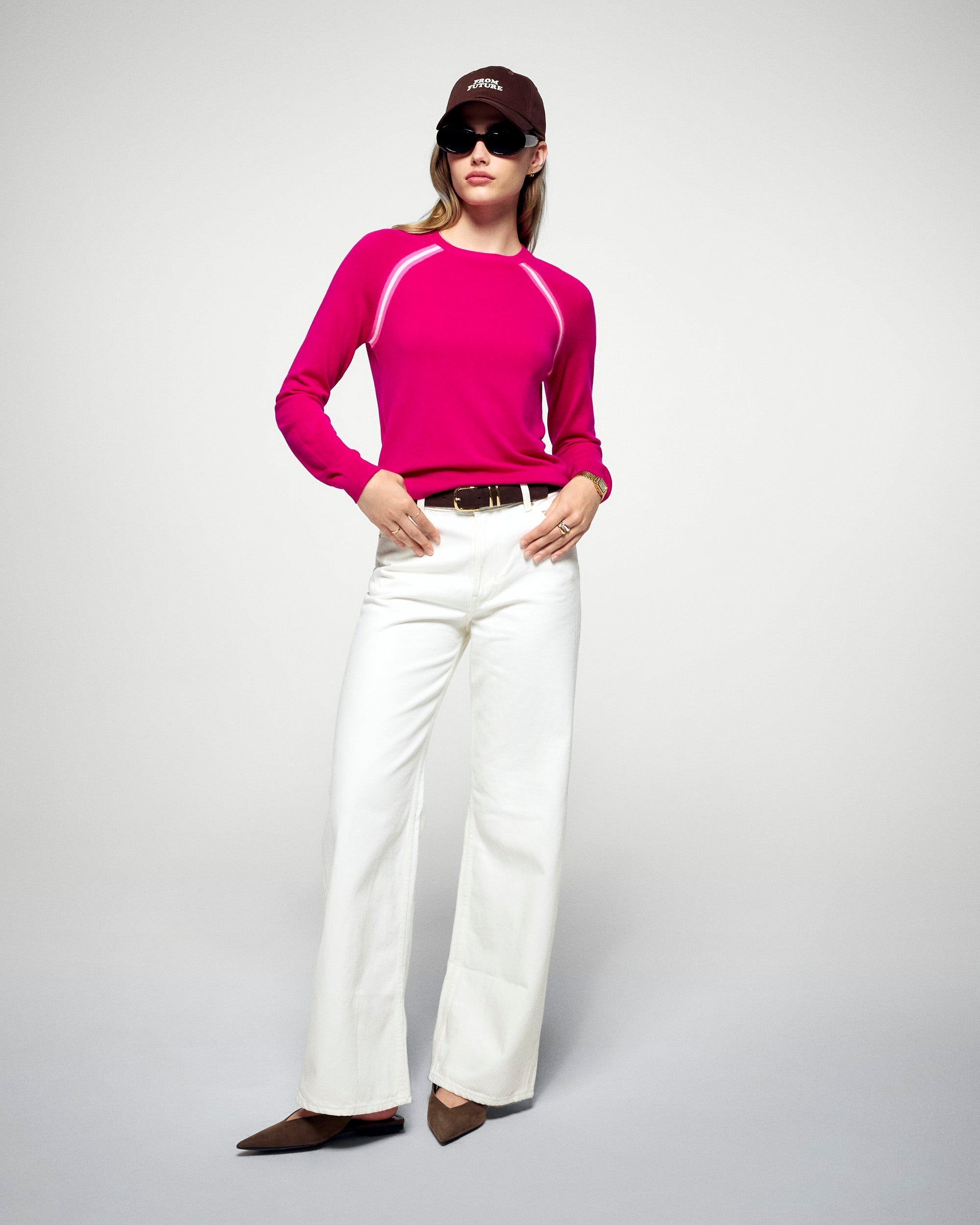 Crewneck Sweater (H25 / WOMEN / Raspberry Pink / RWS)