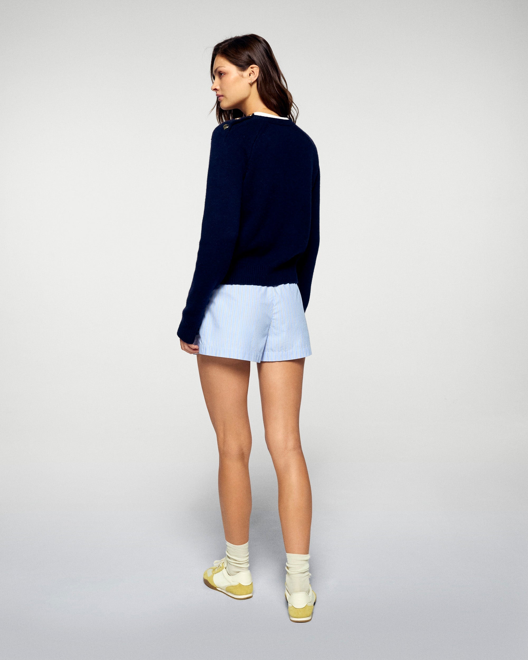 Crewneck Sweater (H25 / WOMEN / Navy)