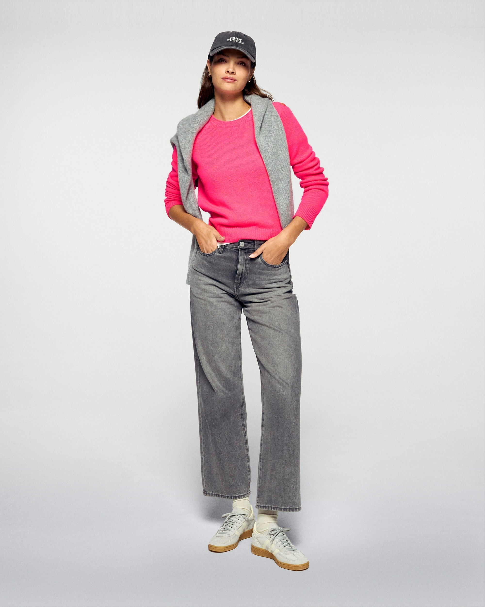 Crewneck Sweater (H25 / WOMEN / Orange Lollipop)