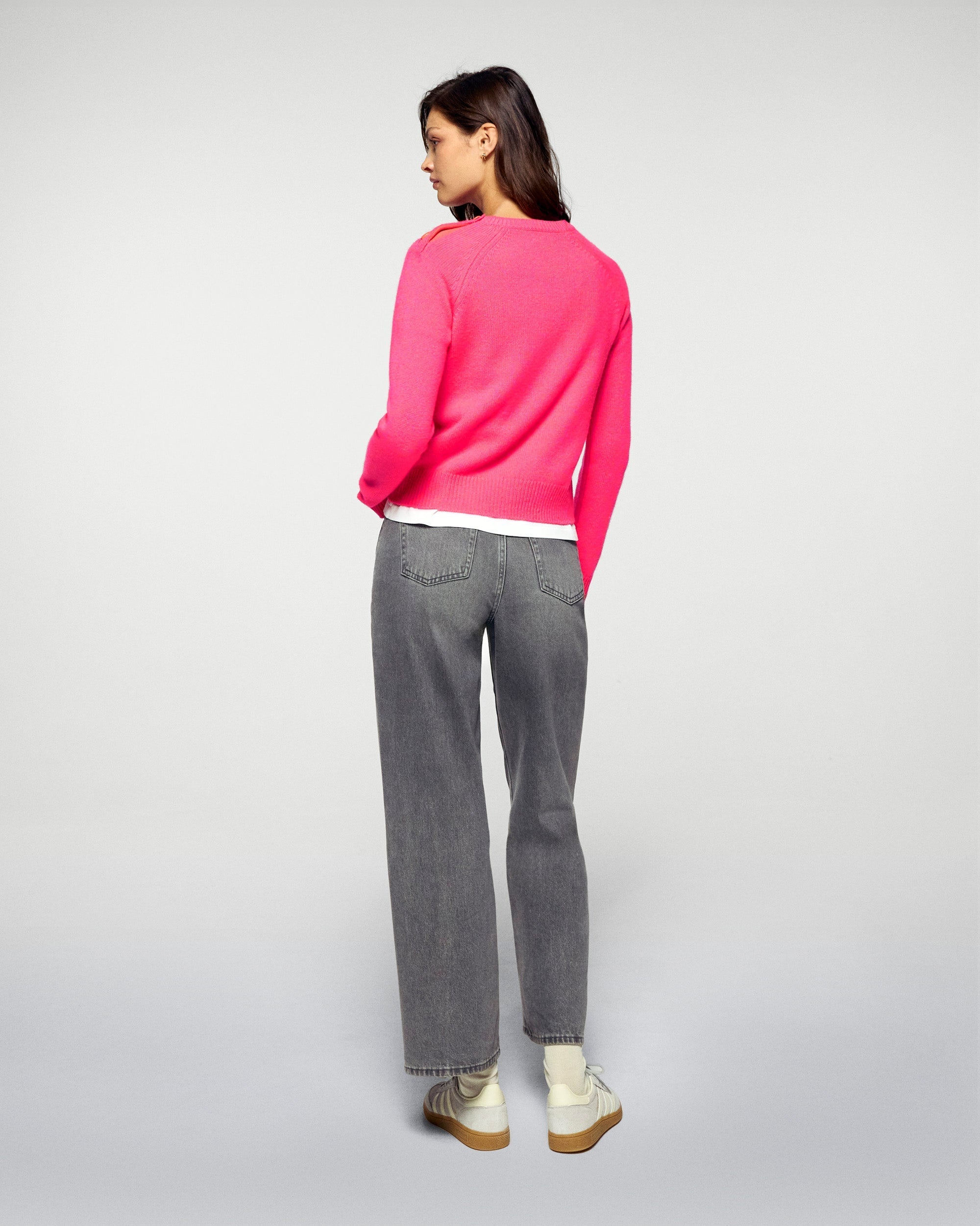Crewneck Sweater (H25 / WOMEN / Orange Lollipop)