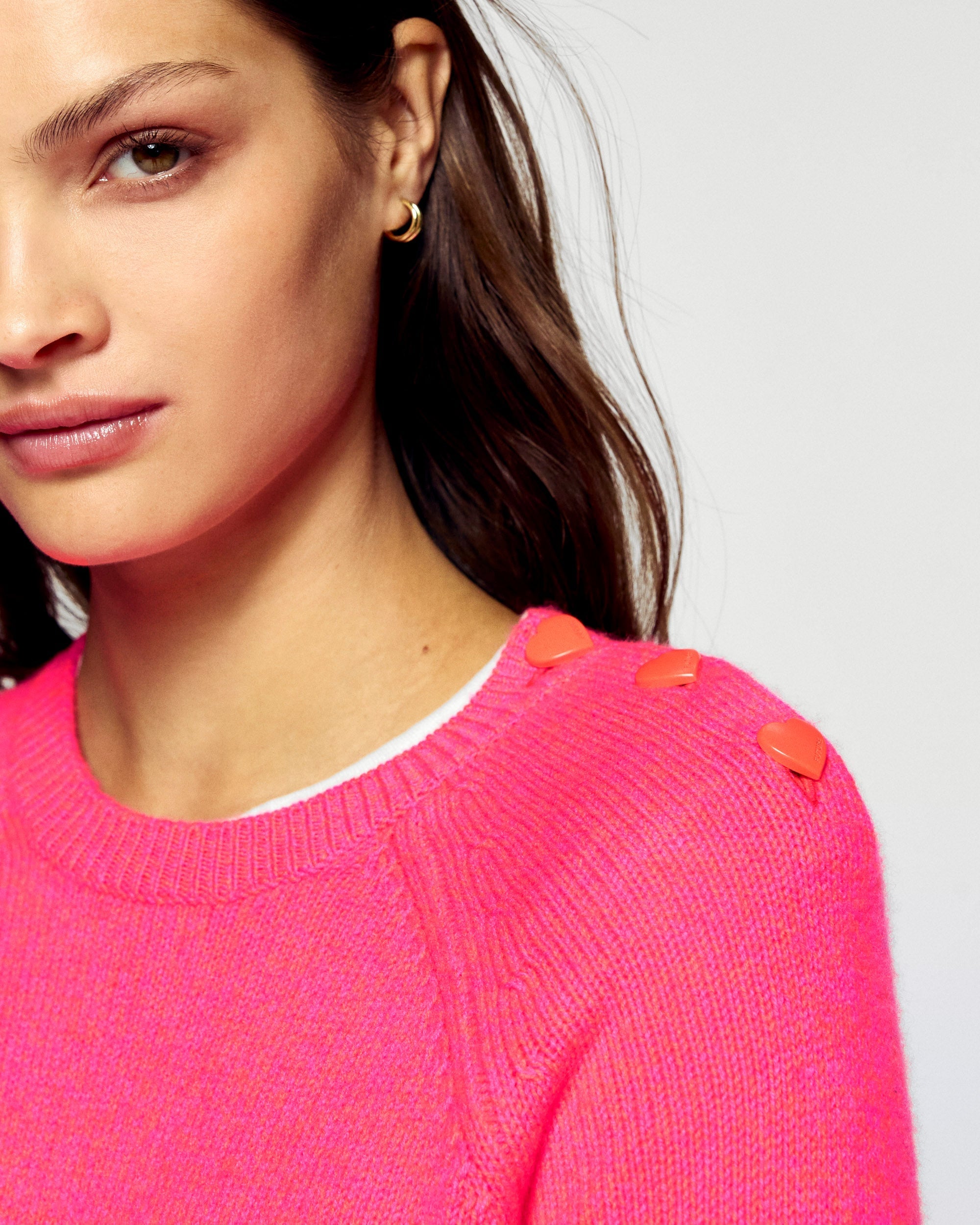Crewneck Sweater (H25 / WOMEN / Orange Lollipop)