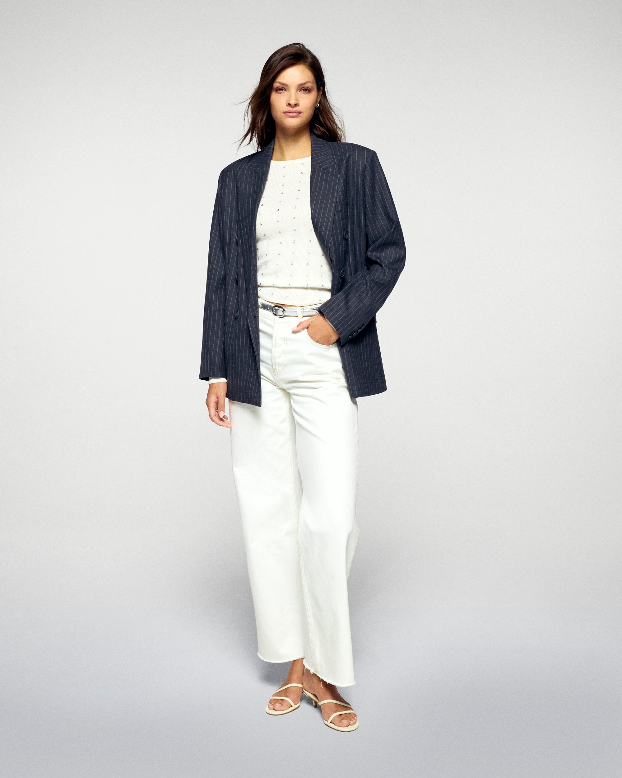 Long Sleeve Top (H25 / WOMEN / White / RWS)