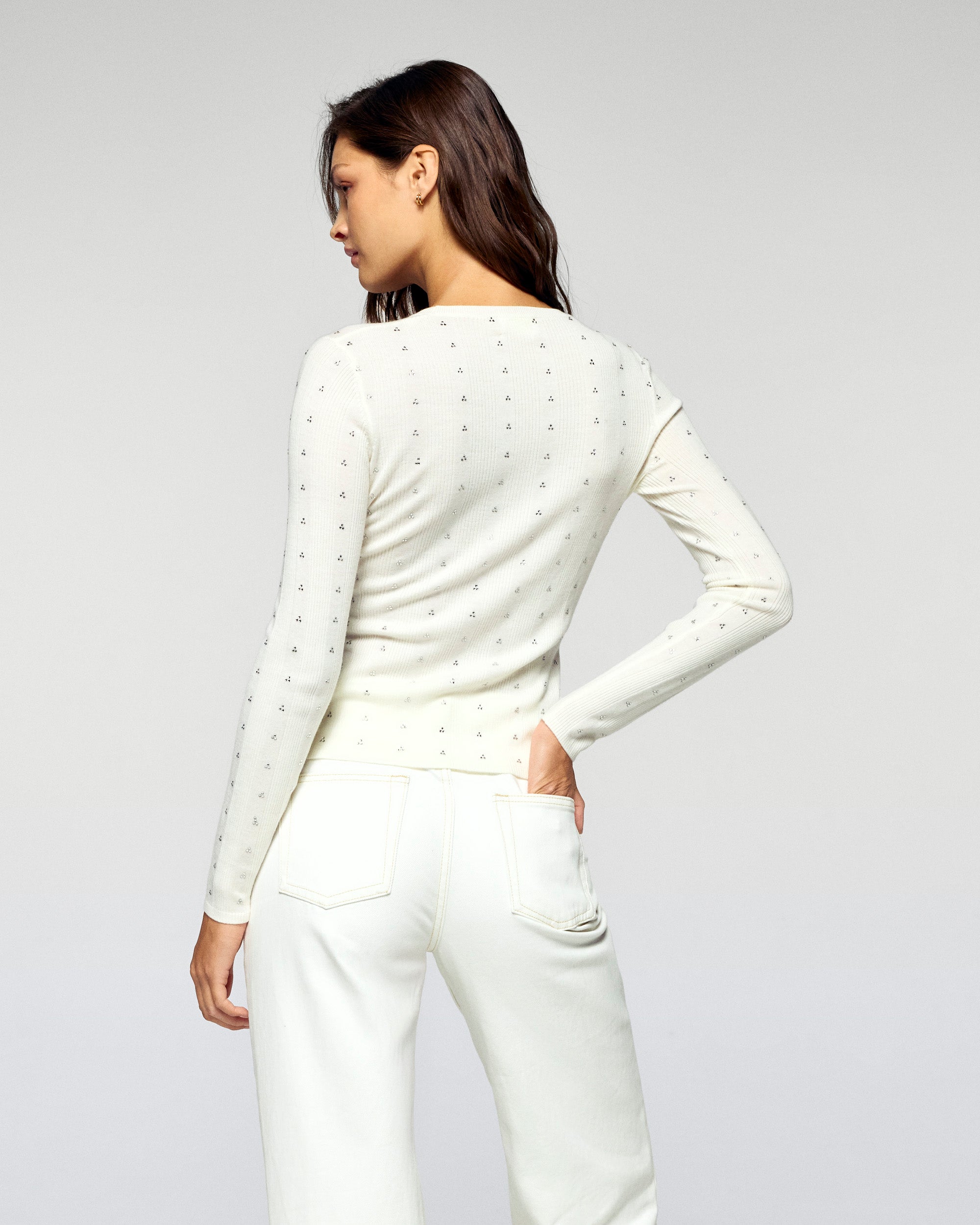 Long Sleeve Top (H25 / WOMEN / White / RWS)