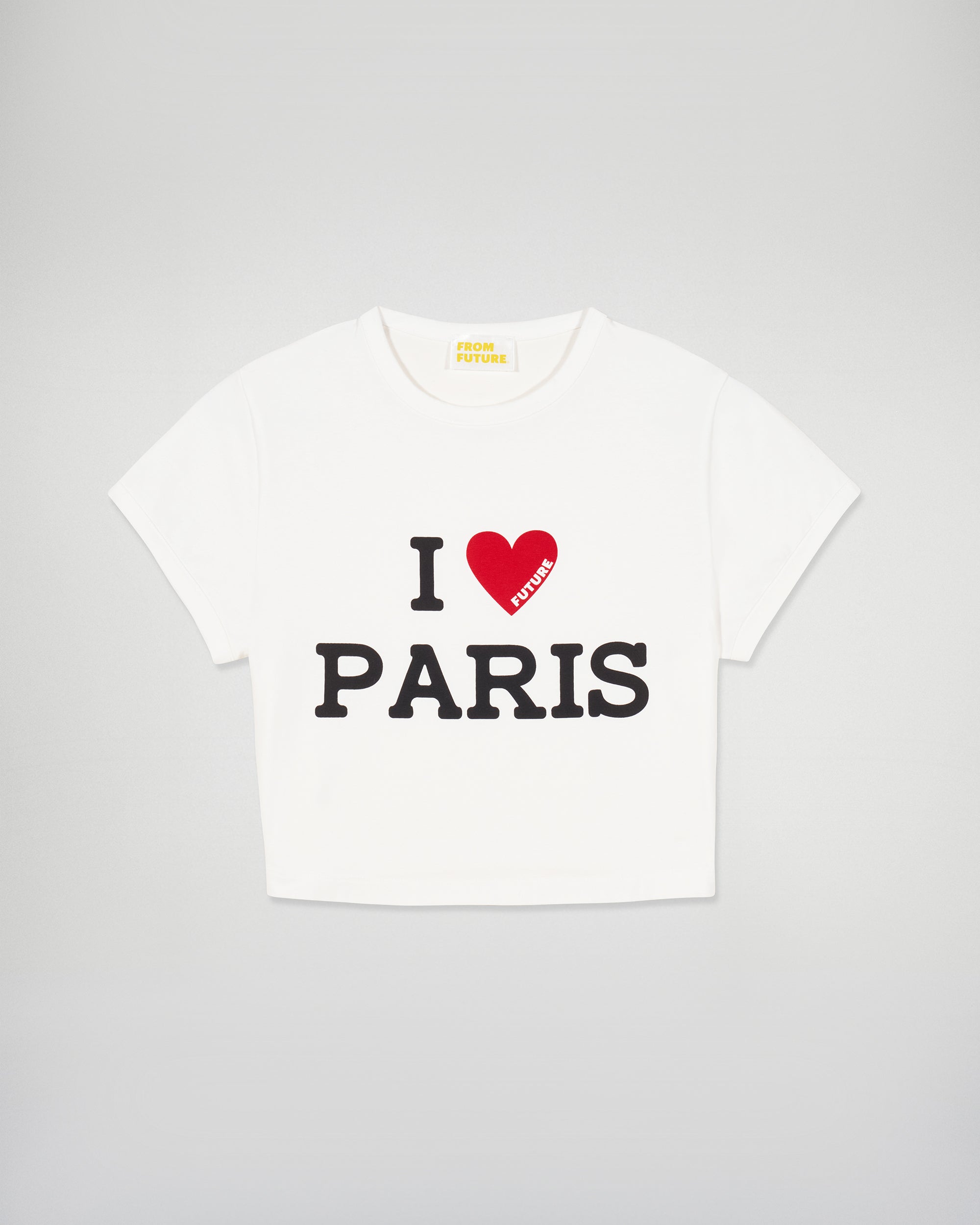 Short Sleeve T-shirt I LOVE PARIS (H25 / WOMEN / White)