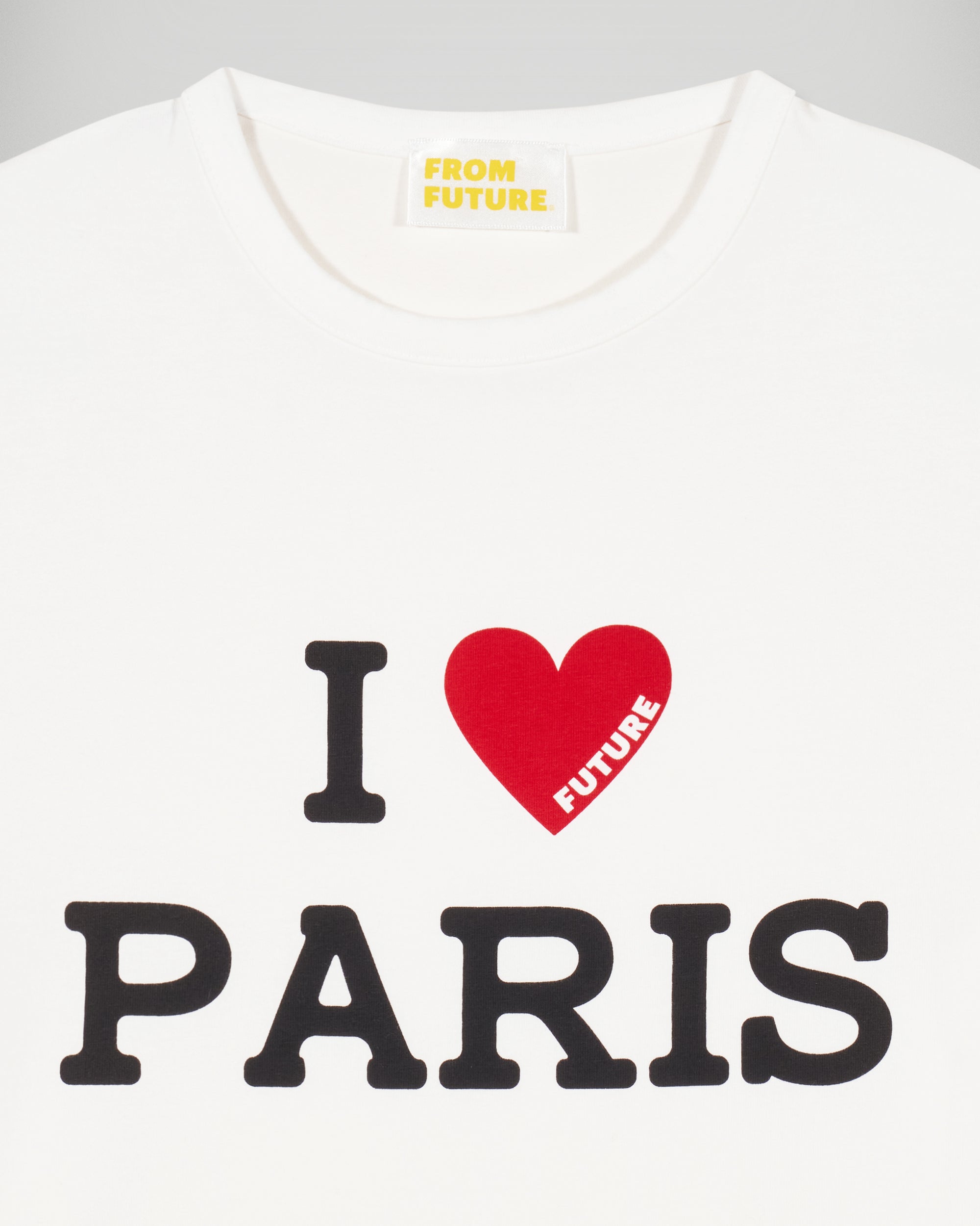 Short Sleeve T-shirt I LOVE PARIS (H25 / WOMEN / White)