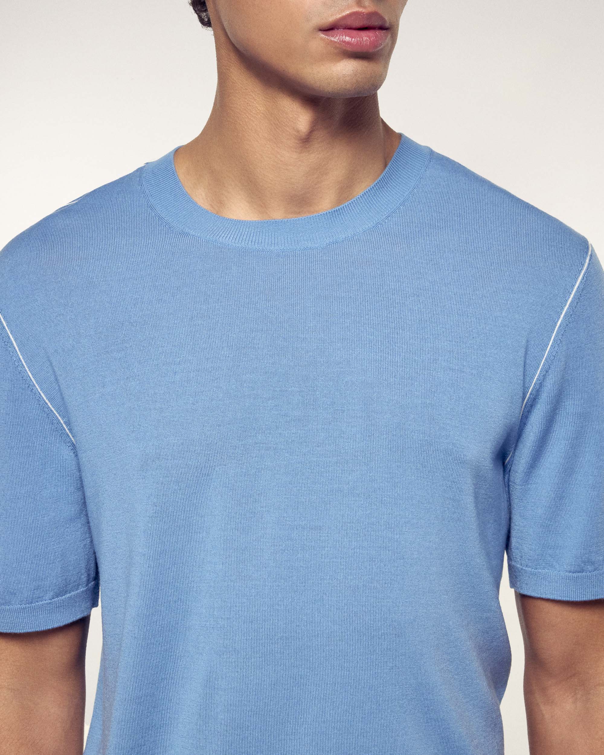Short-Sleeve Crewneck Sweater (S26 / HOMME / Intense Blue / RWS)