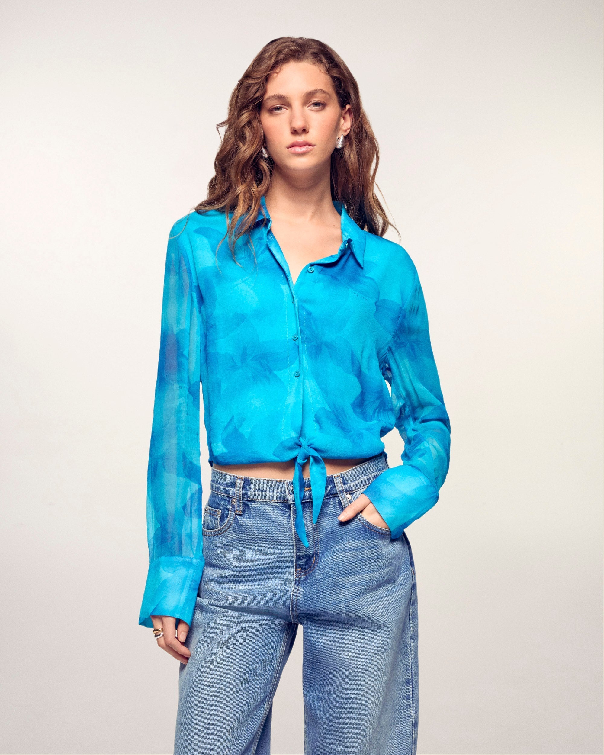 Long Sleeve Shirt (S26 / FEMME / Tropical Bloom Lily)