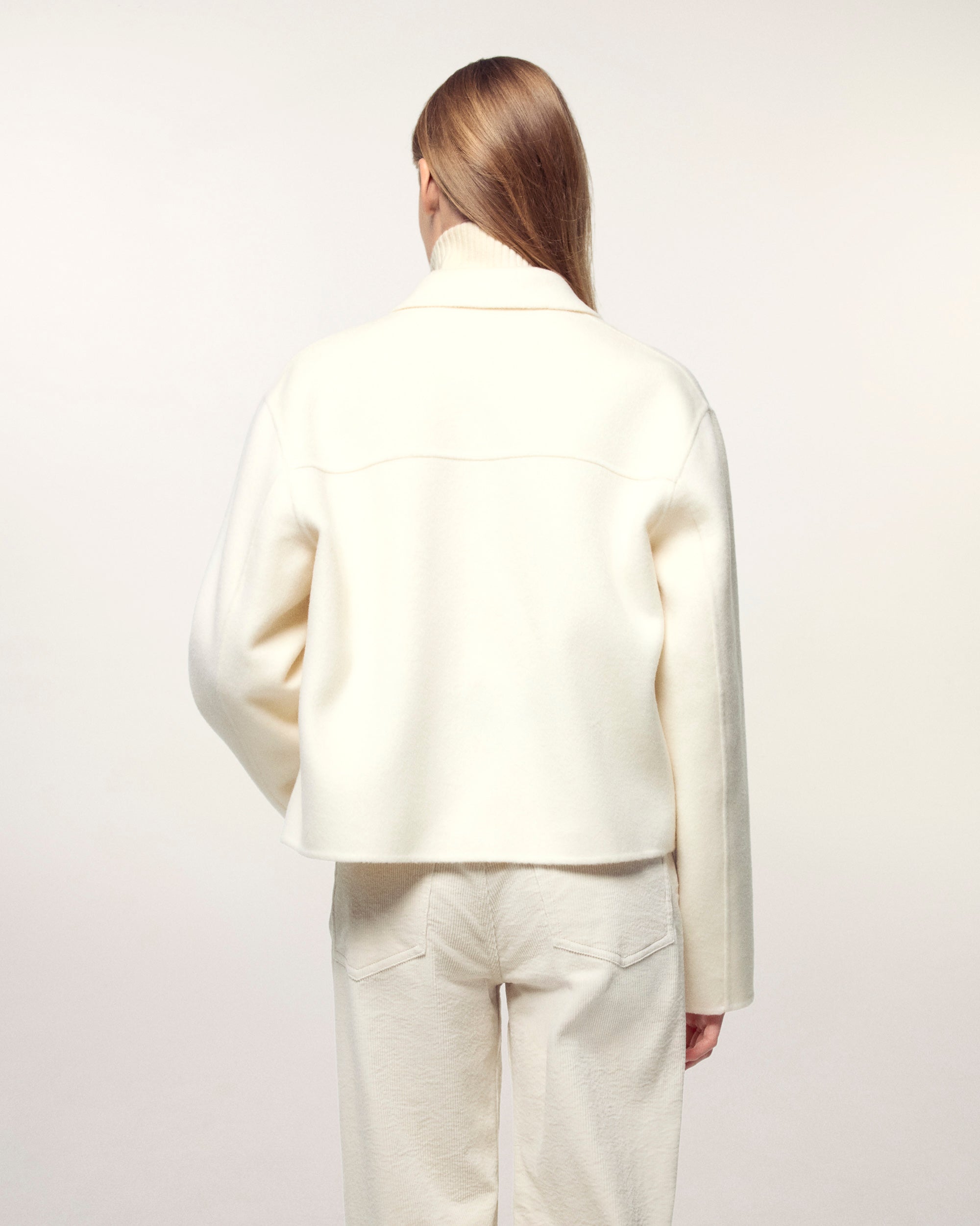 "FF" Embroidery Jacket (S26/ FEMME/ Ecru)