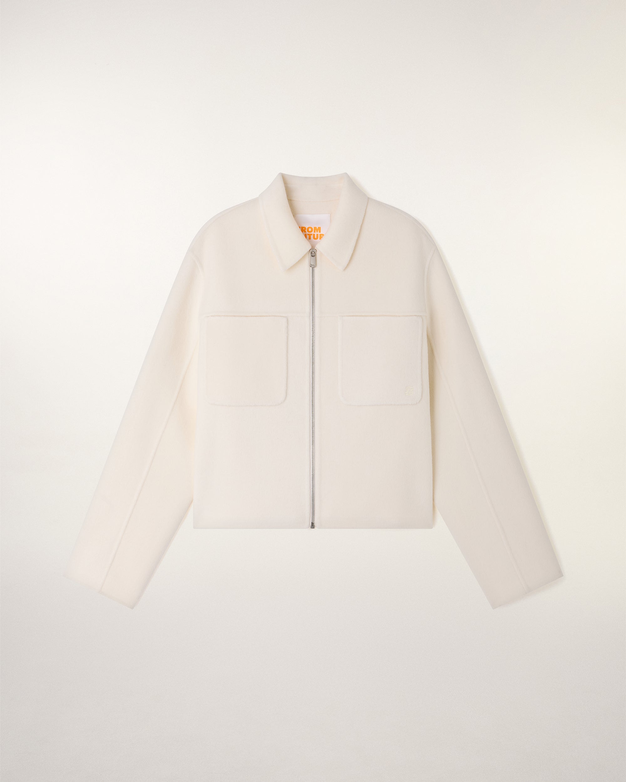 "FF" Embroidery Jacket (S26/ FEMME/ Ecru)
