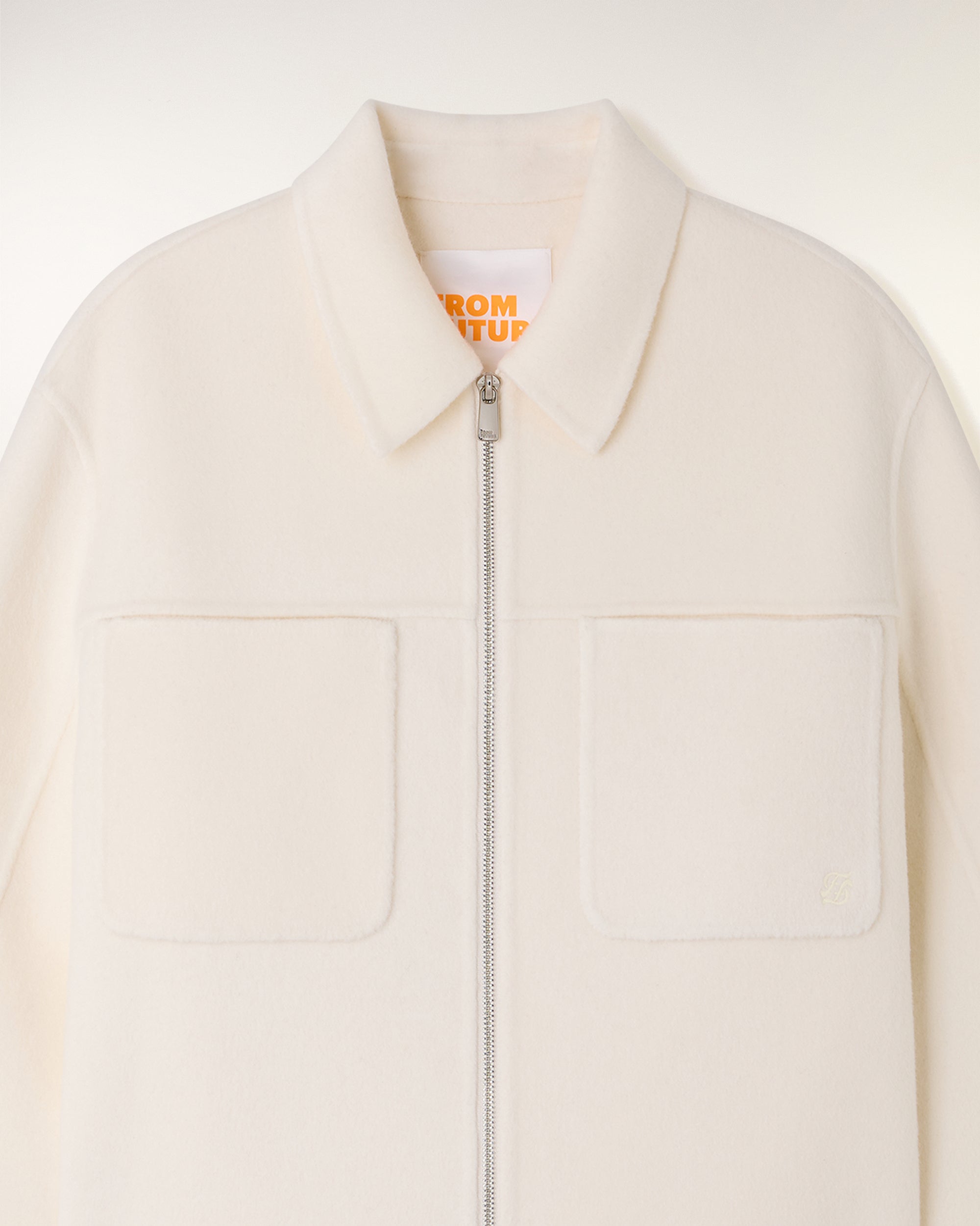 "FF" Embroidery Jacket (S26/ FEMME/ Ecru)