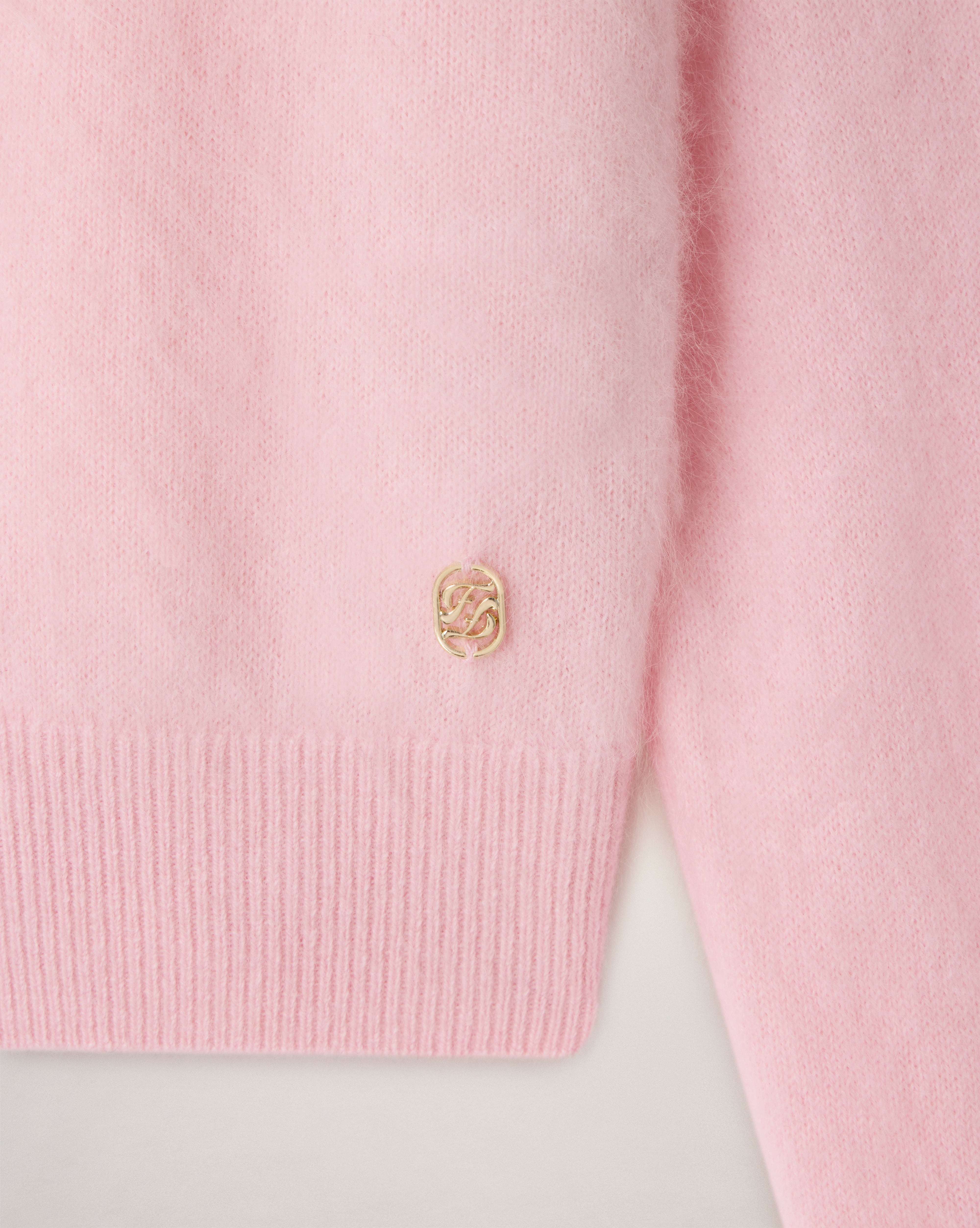 Brushed Cashmere Cardigan (S26/ FEMME/ Cloudy Pink)