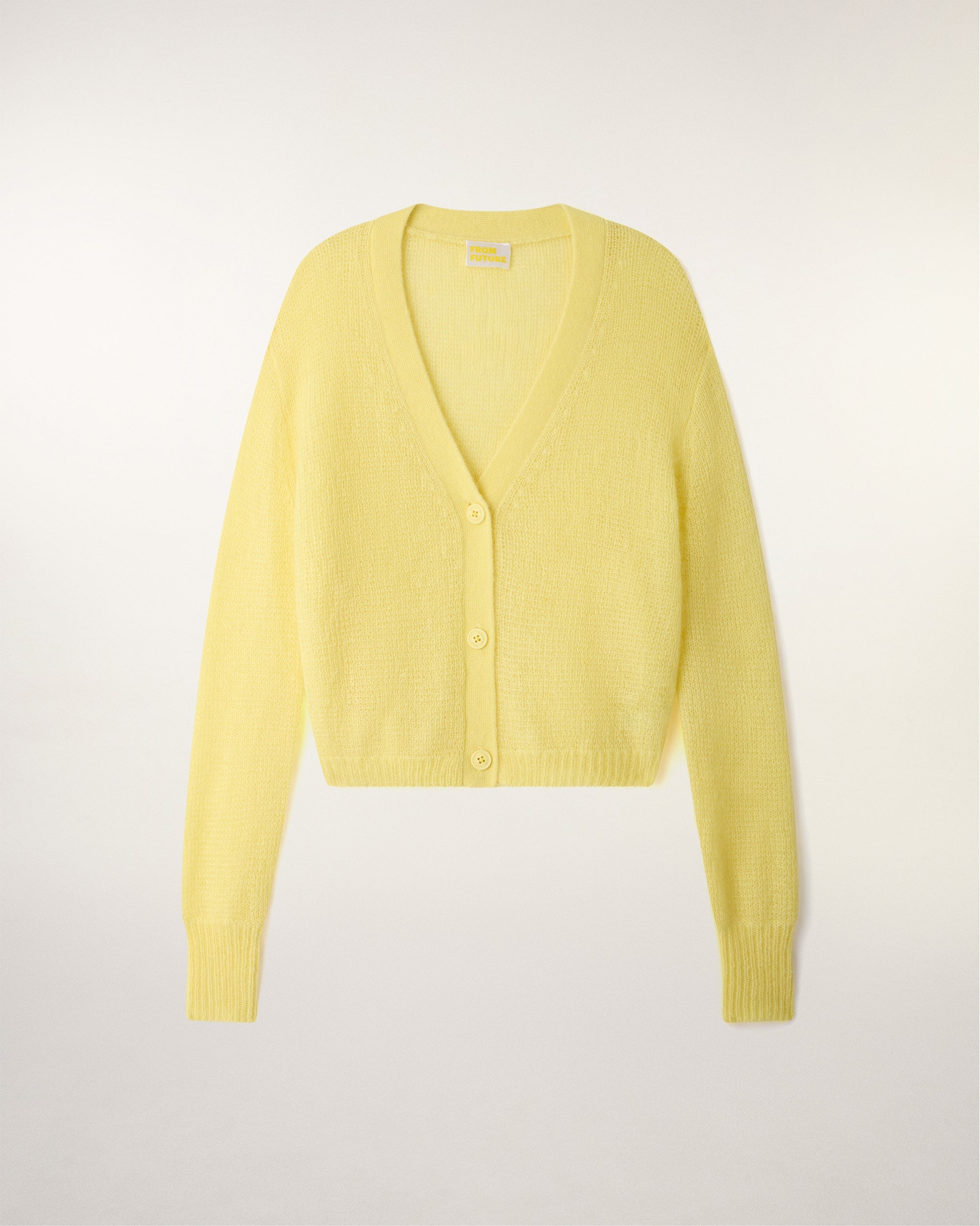 Mohair Cardigan (S26 / FEMME / Star Yellow)