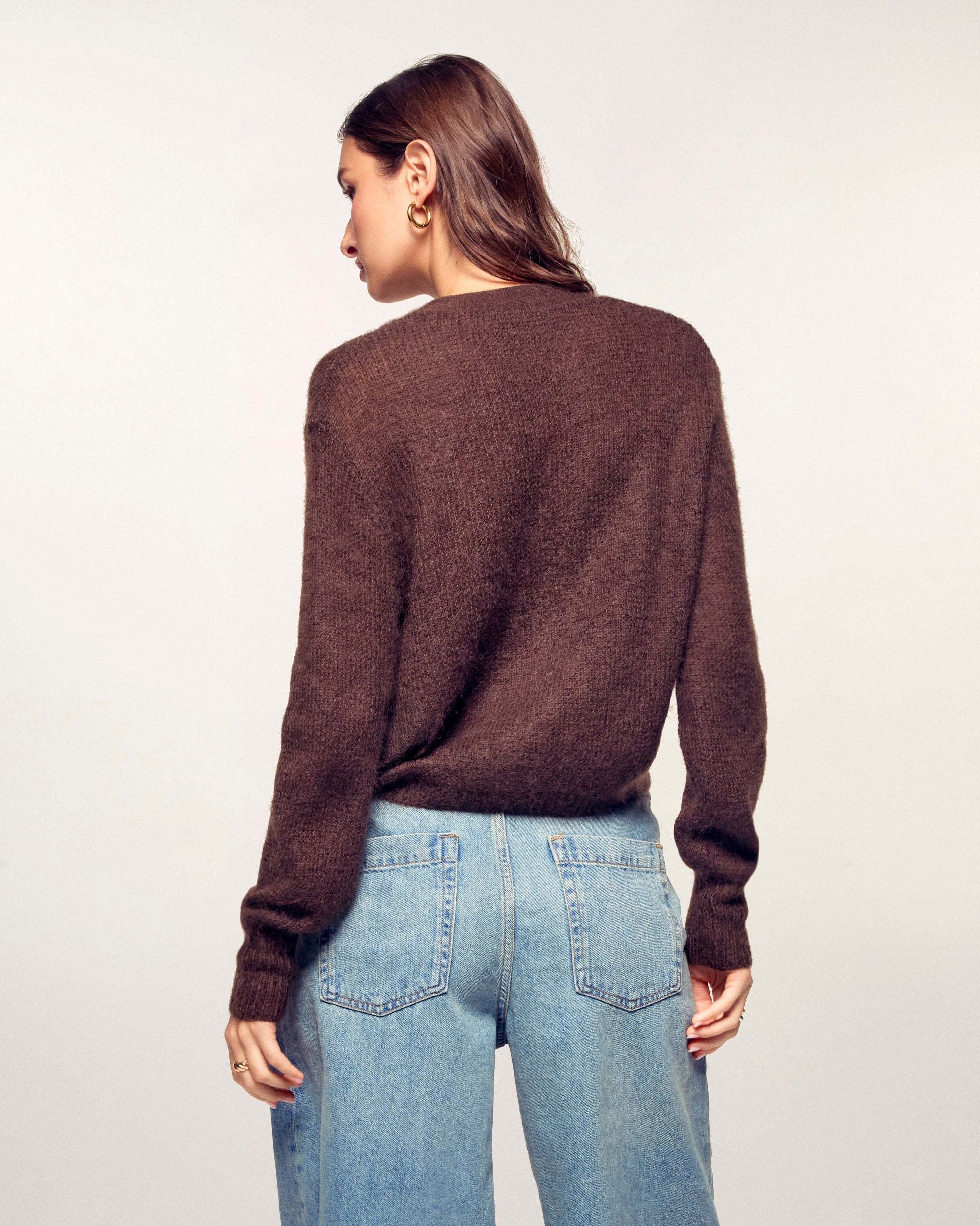 Mohair Cardigan (S26 / FEMME/ Chocolat)