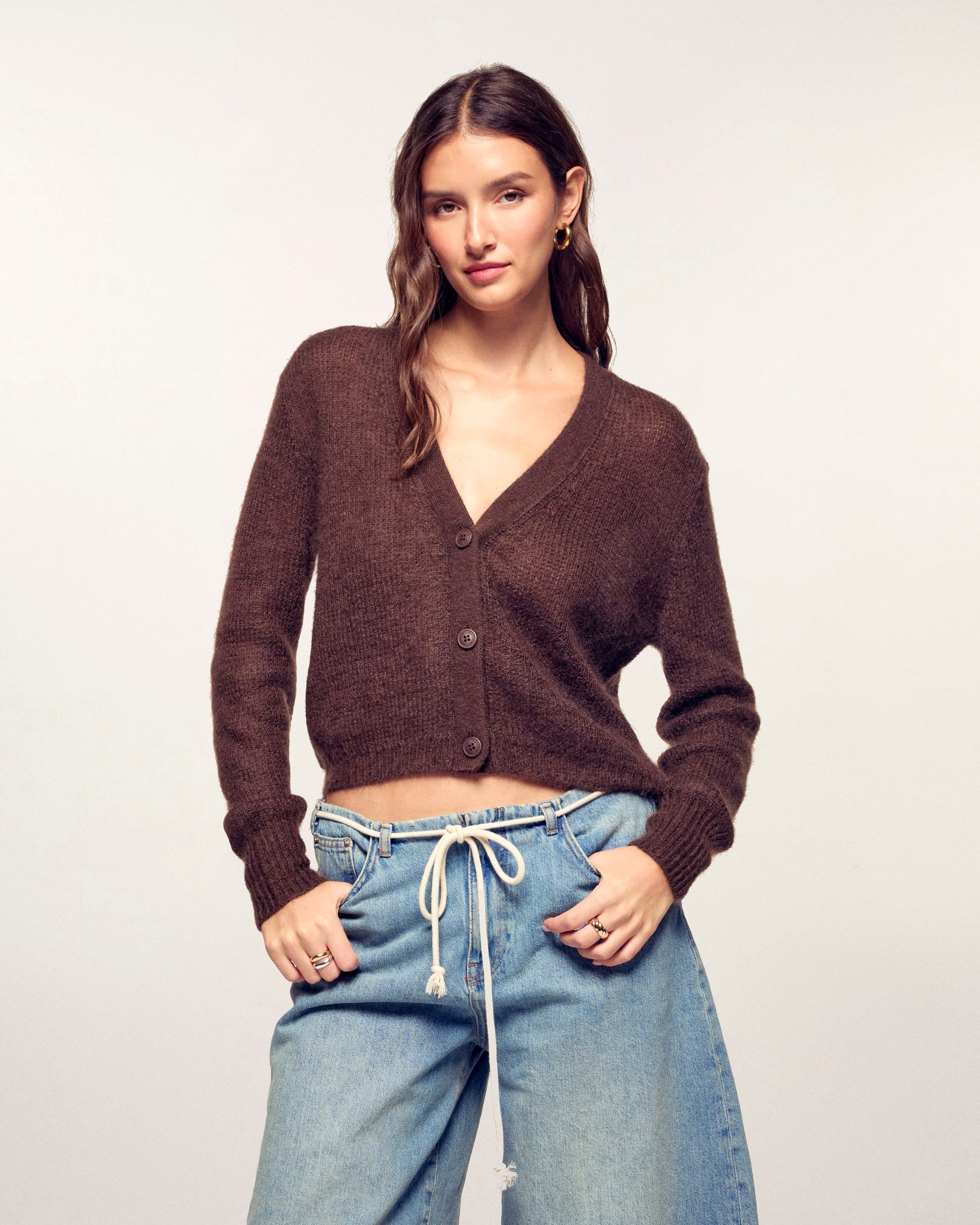Mohair Cardigan (S26 / FEMME/ Chocolat)