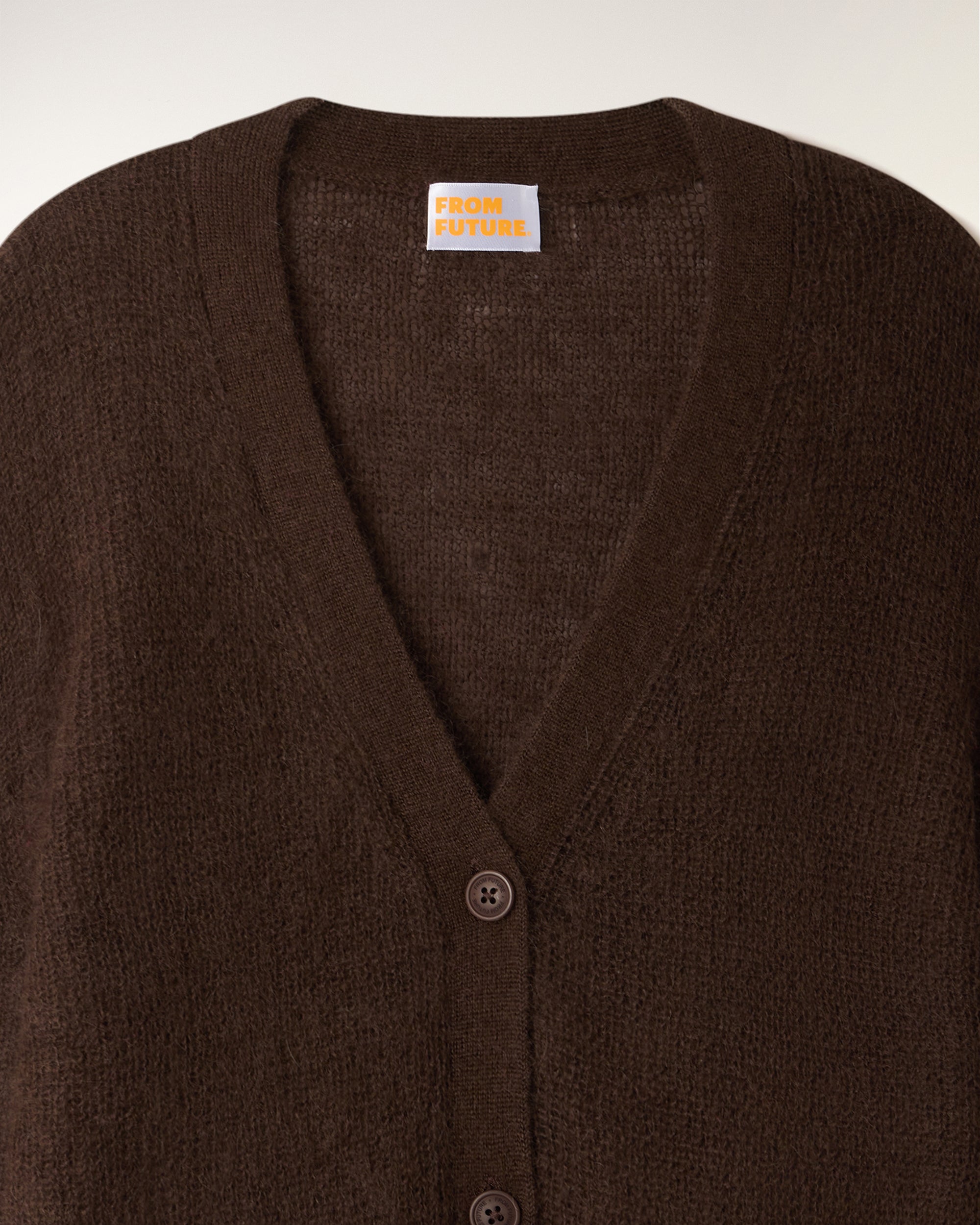 Mohair Cardigan (S26 / FEMME/ Chocolat)