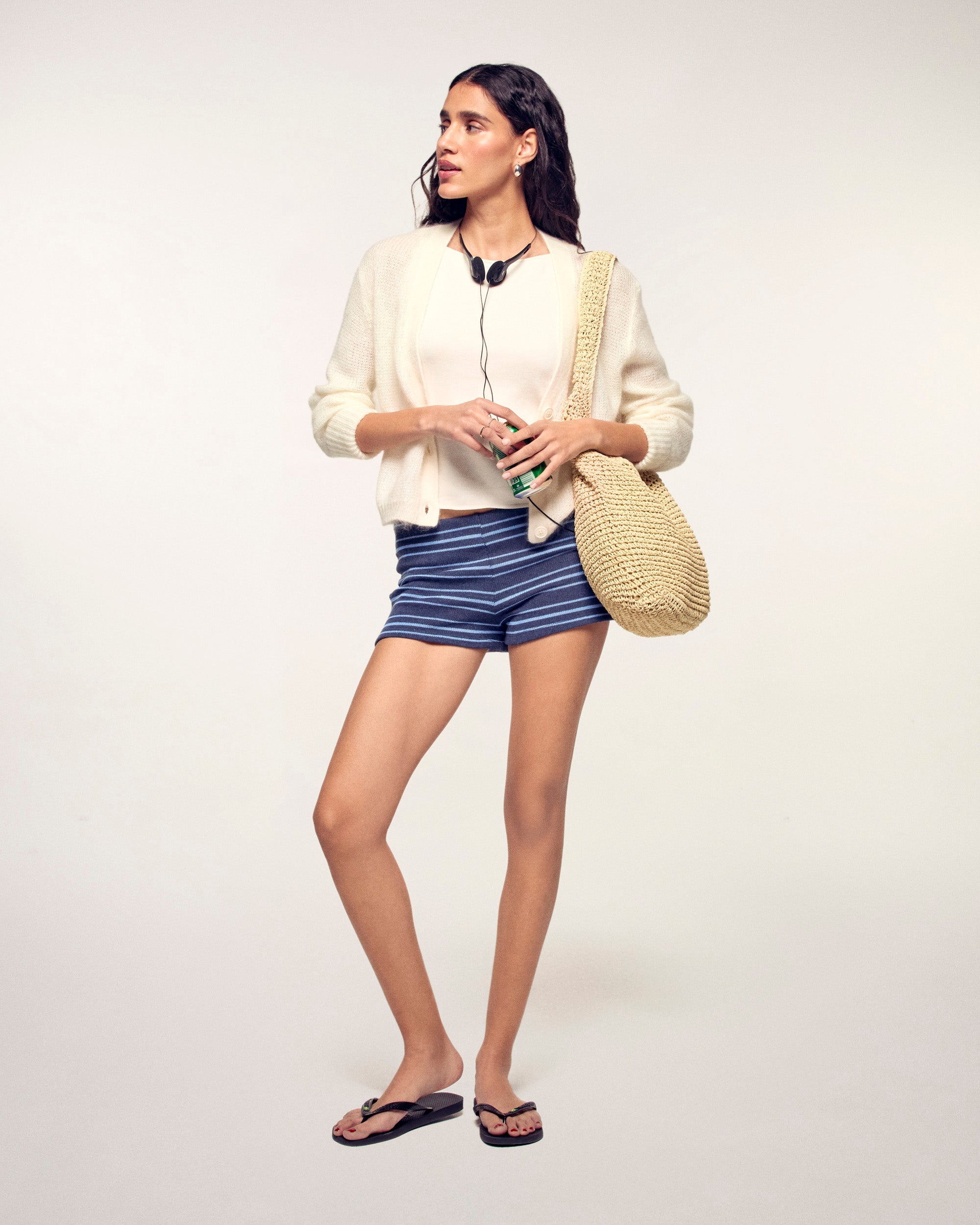 Mohair Cardigan (S26 / FEMME/ Ecru)