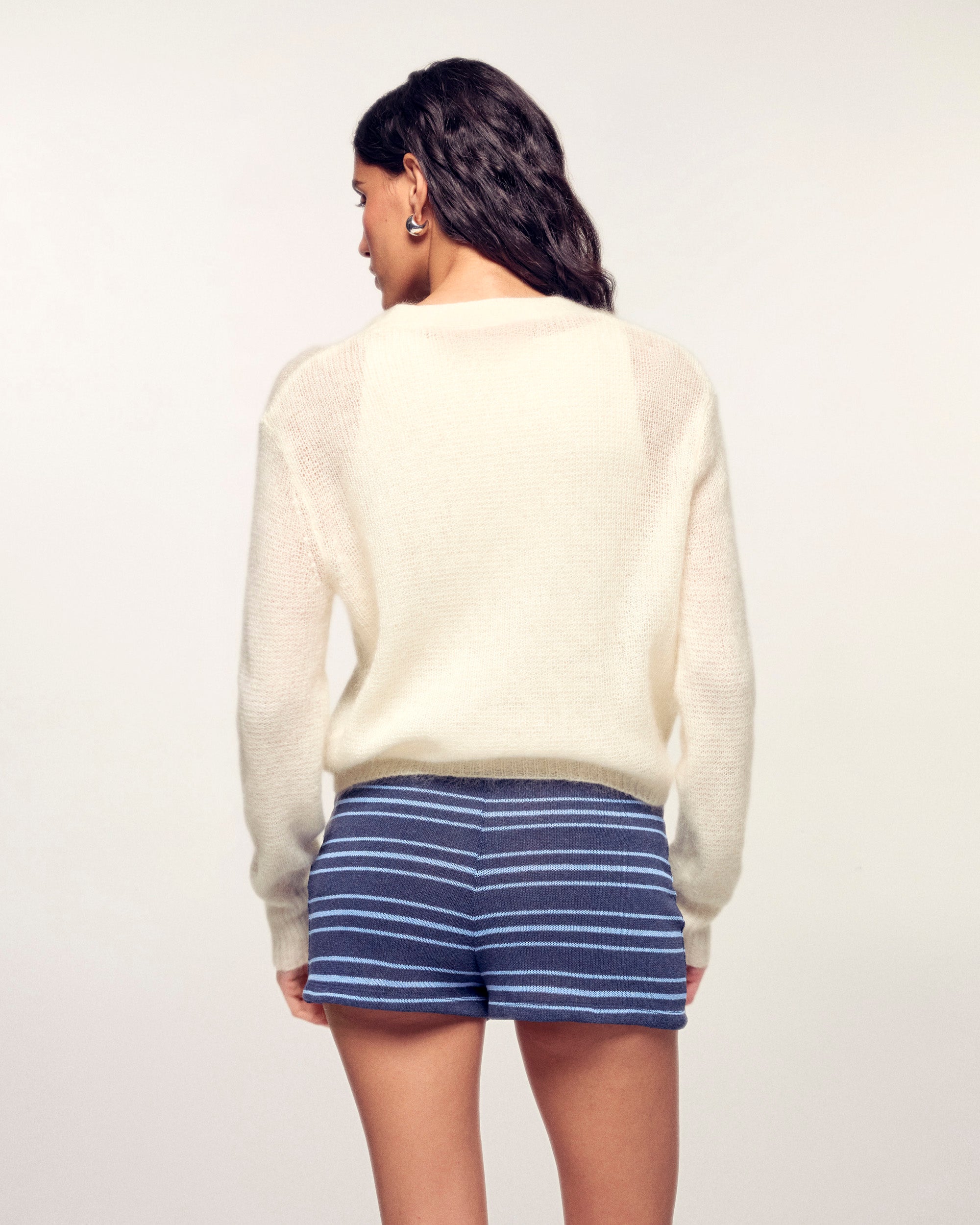 Mohair Cardigan (S26 / FEMME/ Ecru)