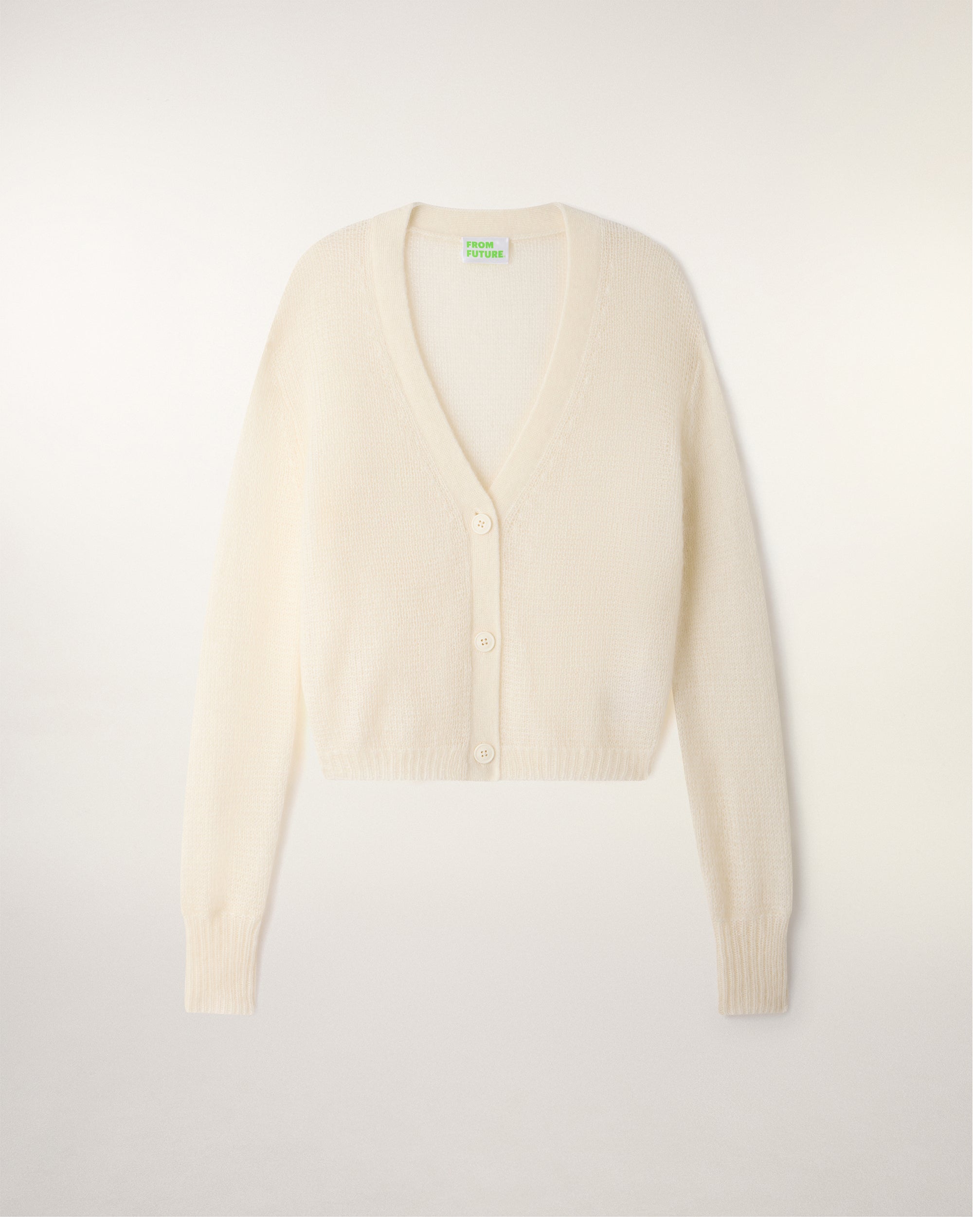 Mohair Cardigan (S26 / FEMME/ Ecru)