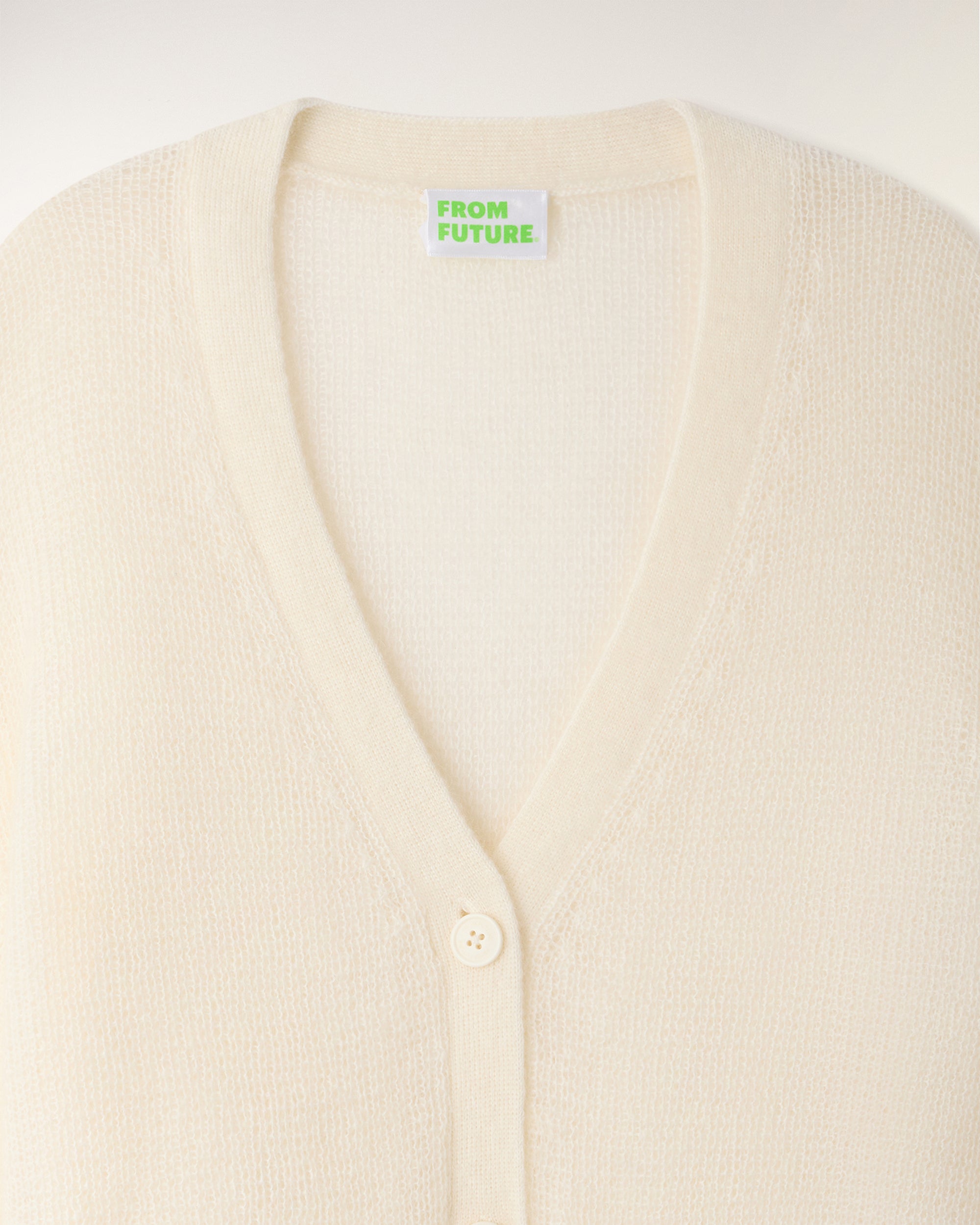 Mohair Cardigan (S26 / FEMME/ Ecru)
