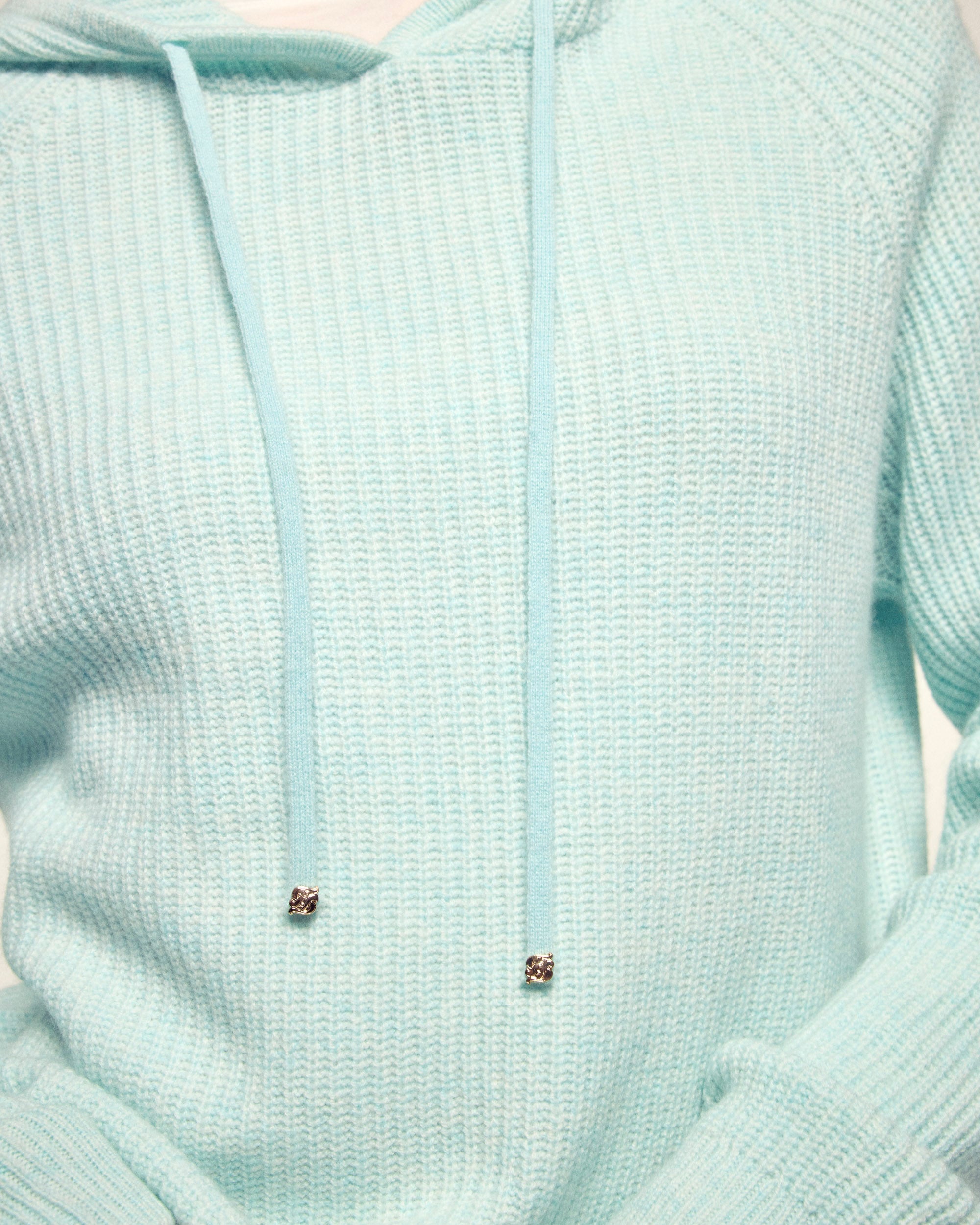Gold Jewelry Cord Hoodie (S26/ FEMME/ Island Blue Mouline)