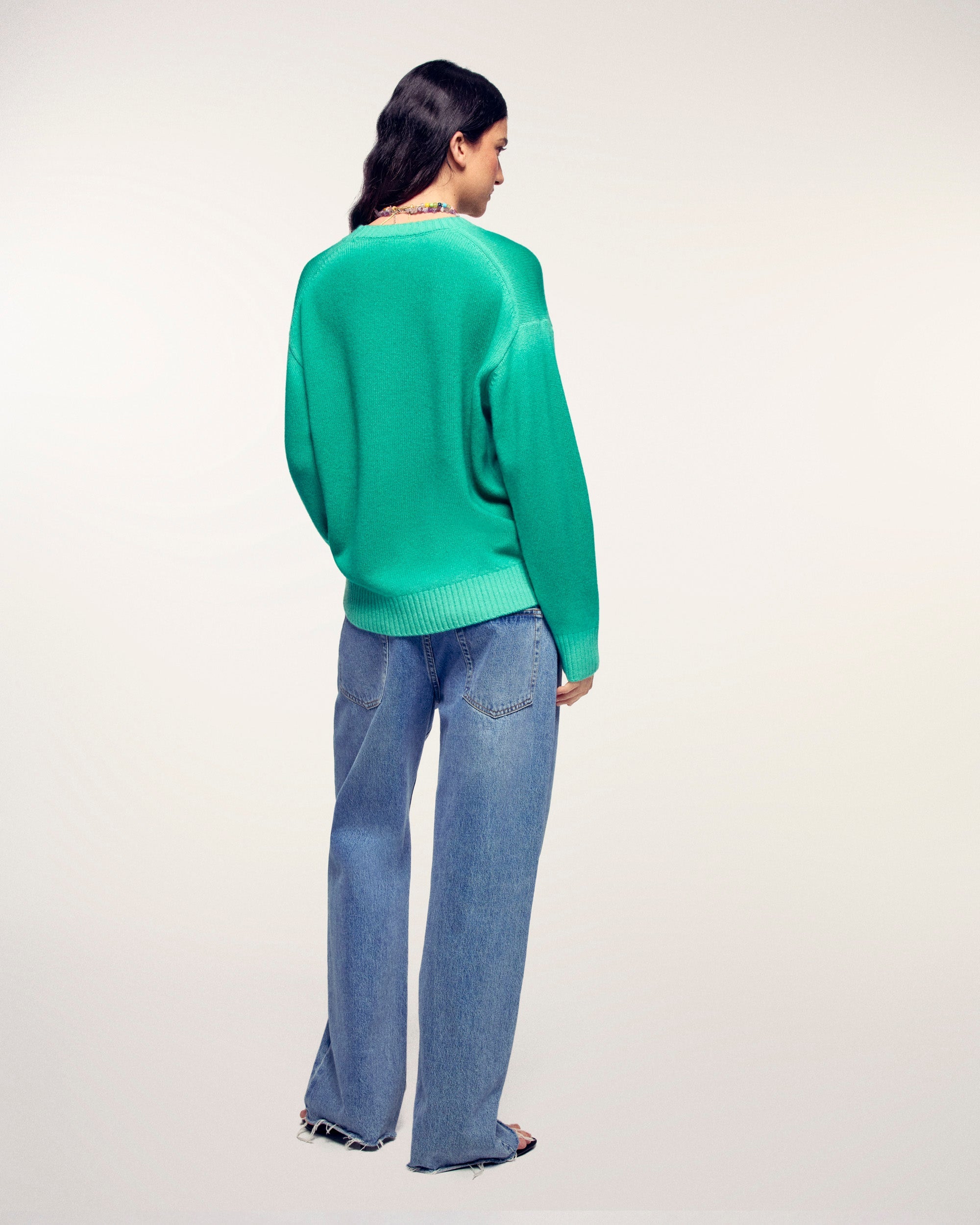 Crewneck Sweater (S26 / FEMME / Acid Green Spray)