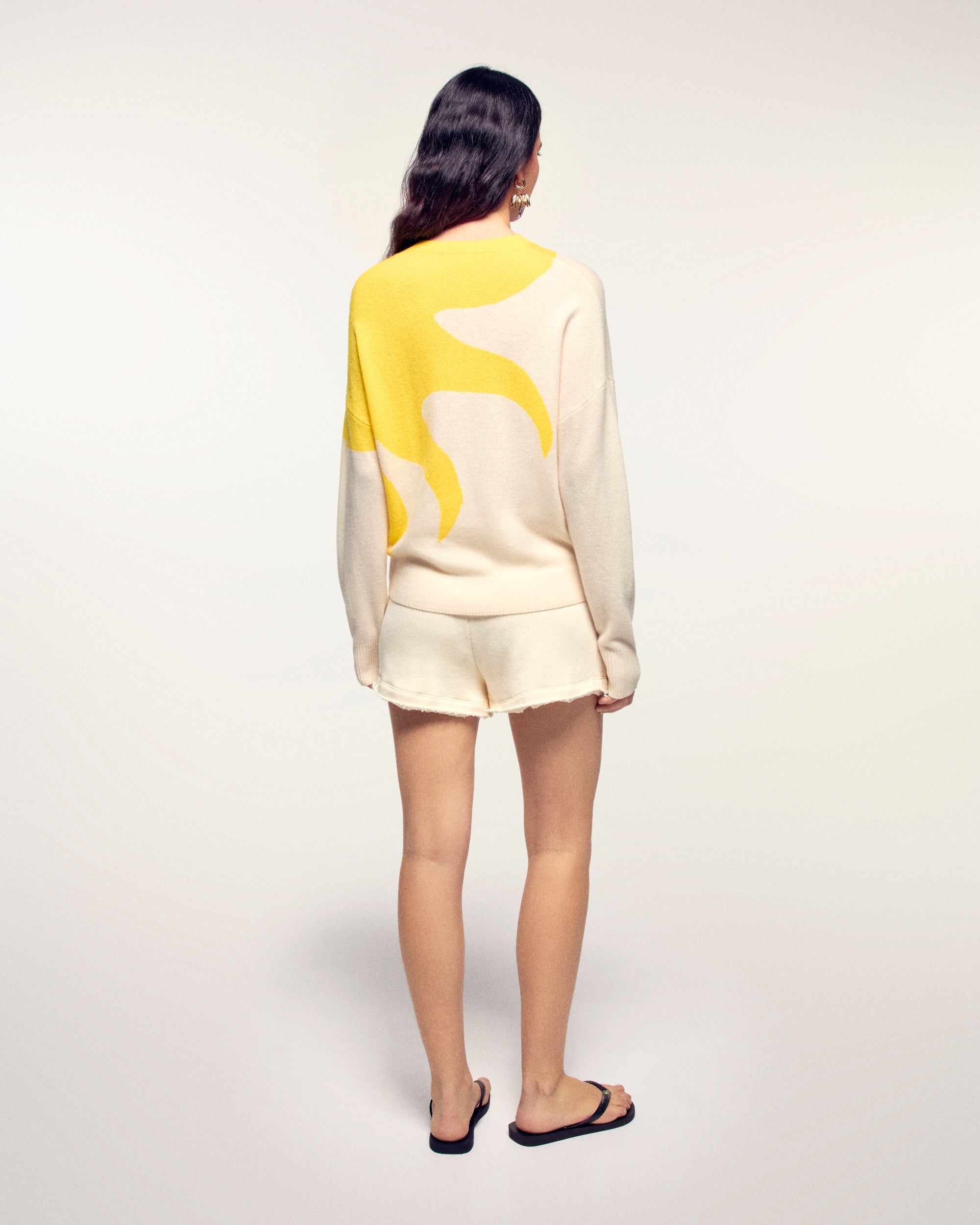 "Copacabana Club" Crewneck Sweater (S26/ FEMME/ Ecru)