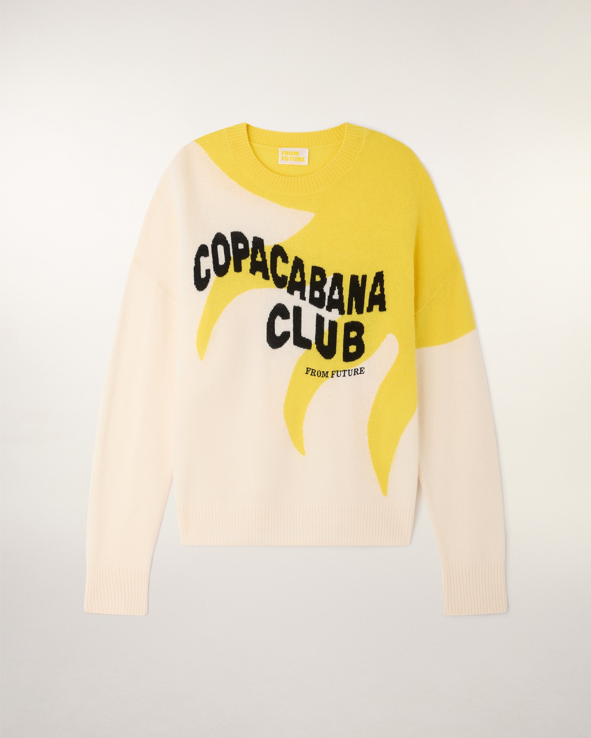 "Copacabana Club" Crewneck Sweater (S26/ FEMME/ Ecru)