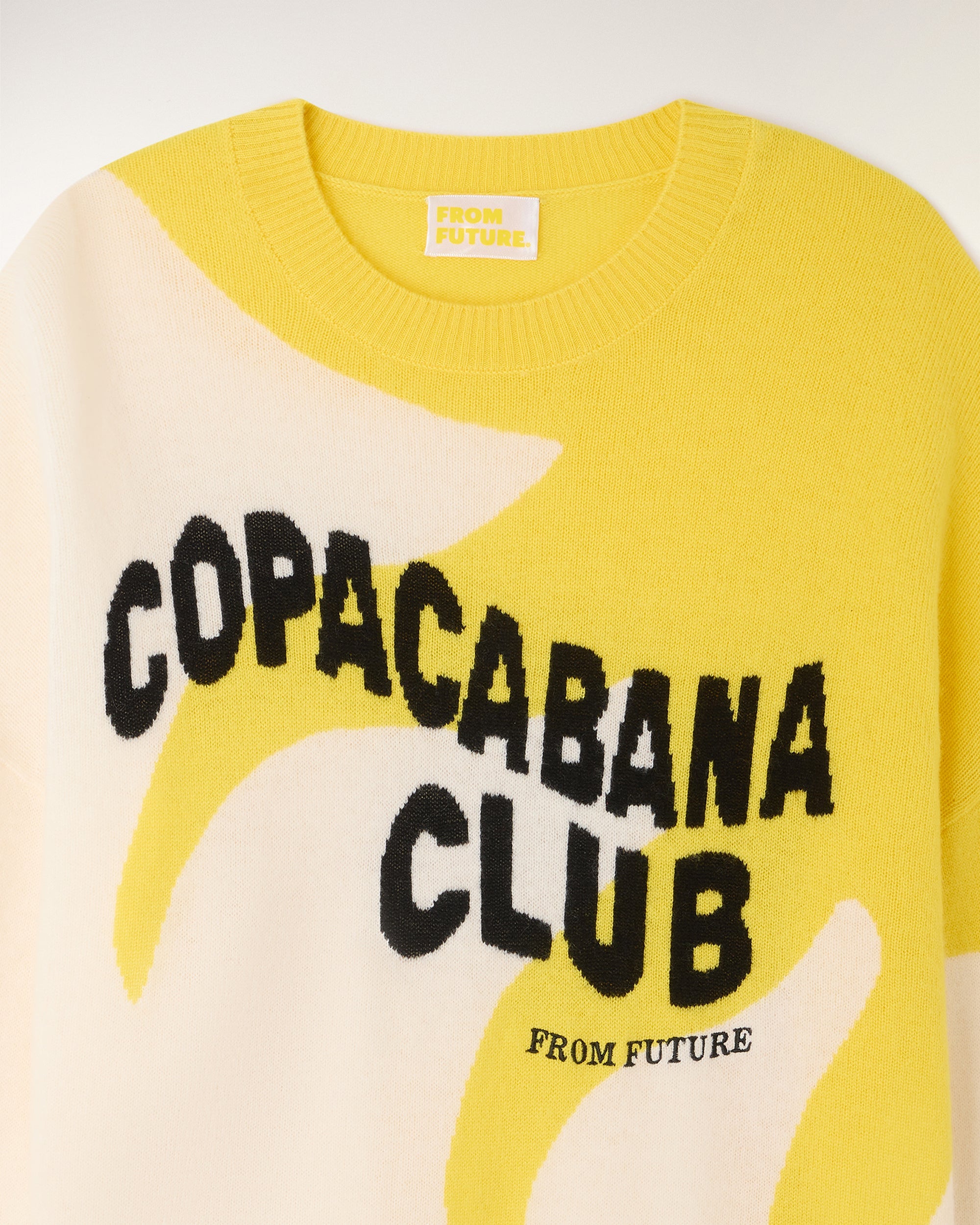 "Copacabana Club" Crewneck Sweater (S26/ FEMME/ Ecru)