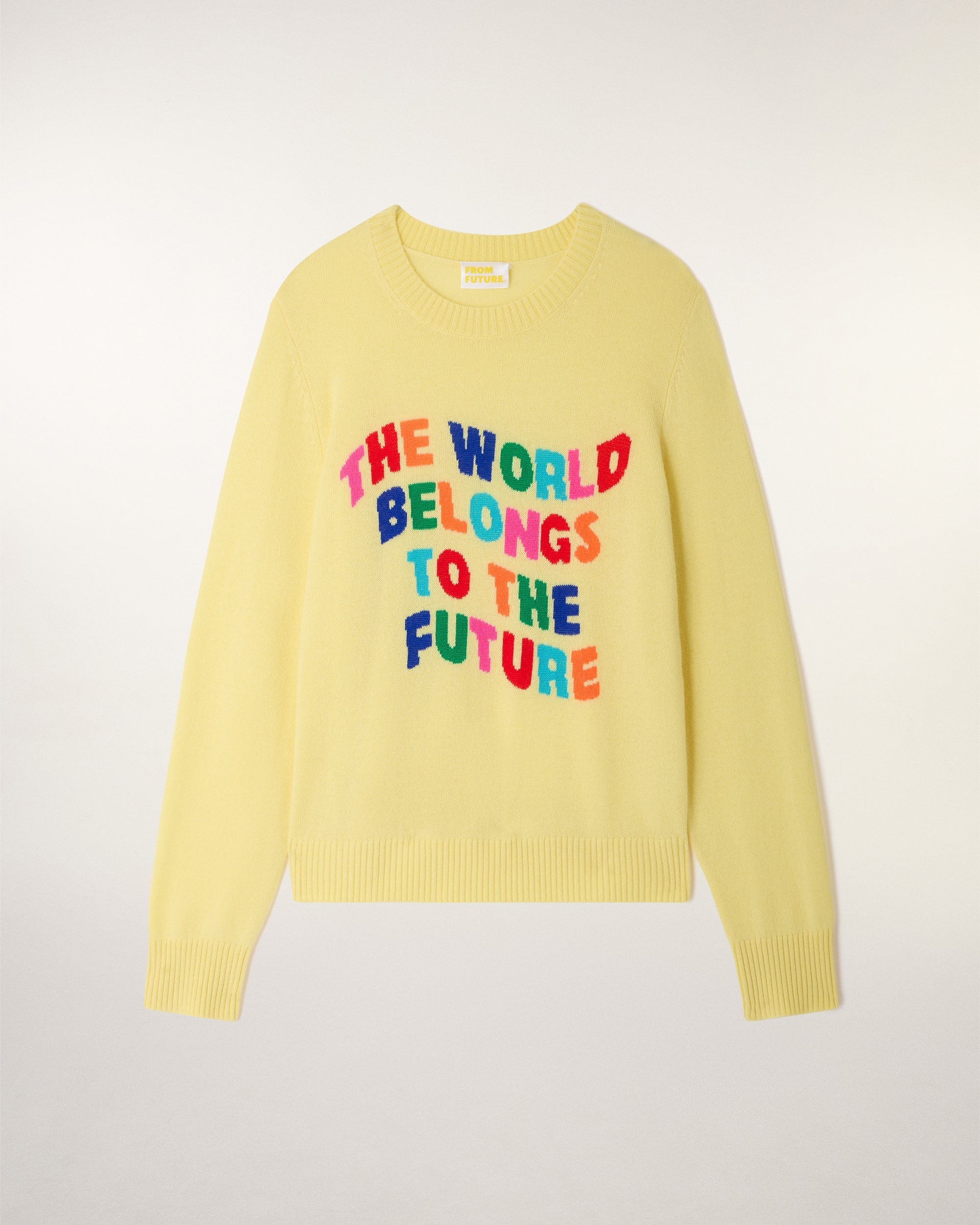 Intarsia Crewneck Sweater (S26 / FEMME / Star Yellow)