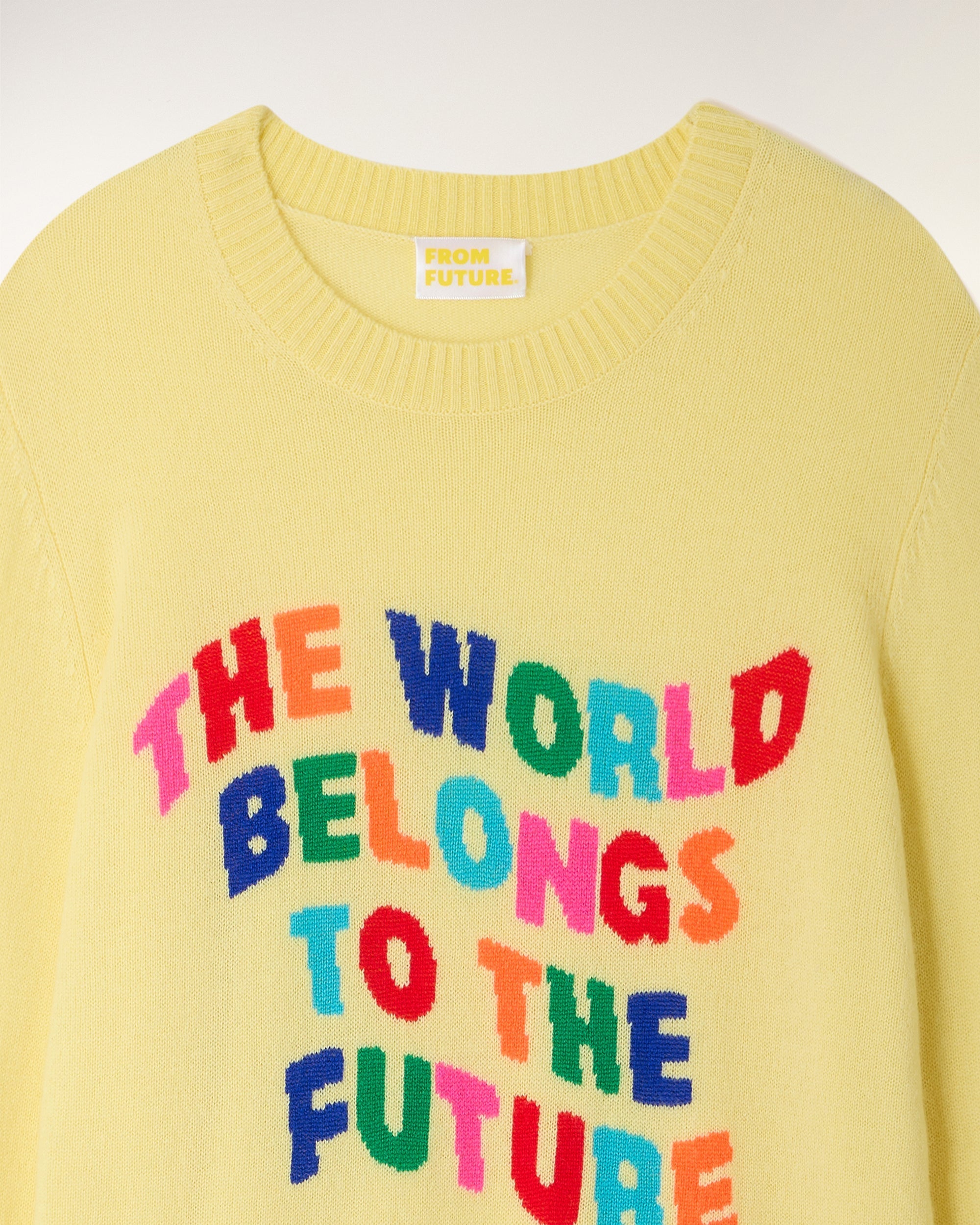 Intarsia Crewneck Sweater (S26 / FEMME / Star Yellow)