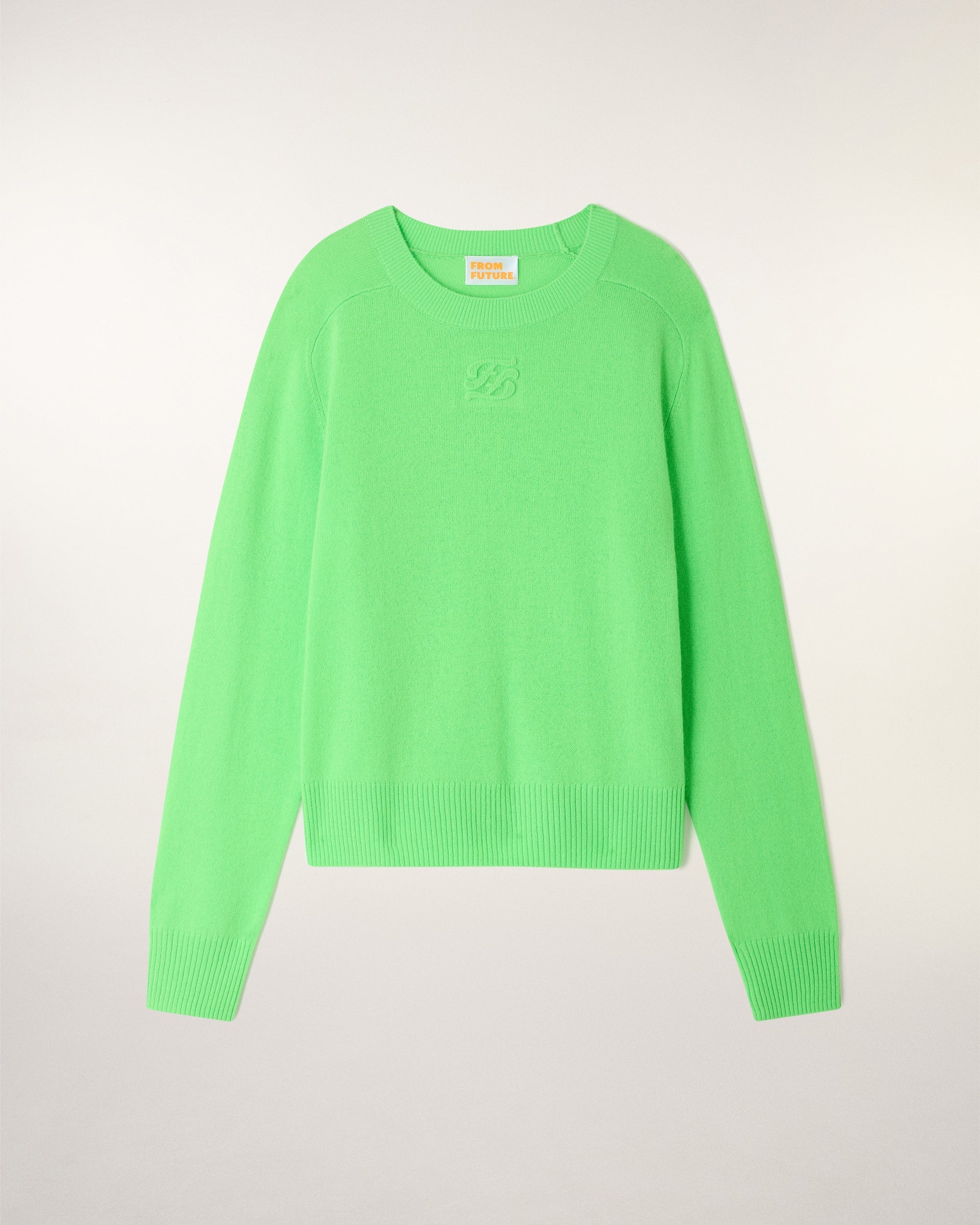 Relief Logo Crewneck Sweater (S26/ FEMME/ Star Green)