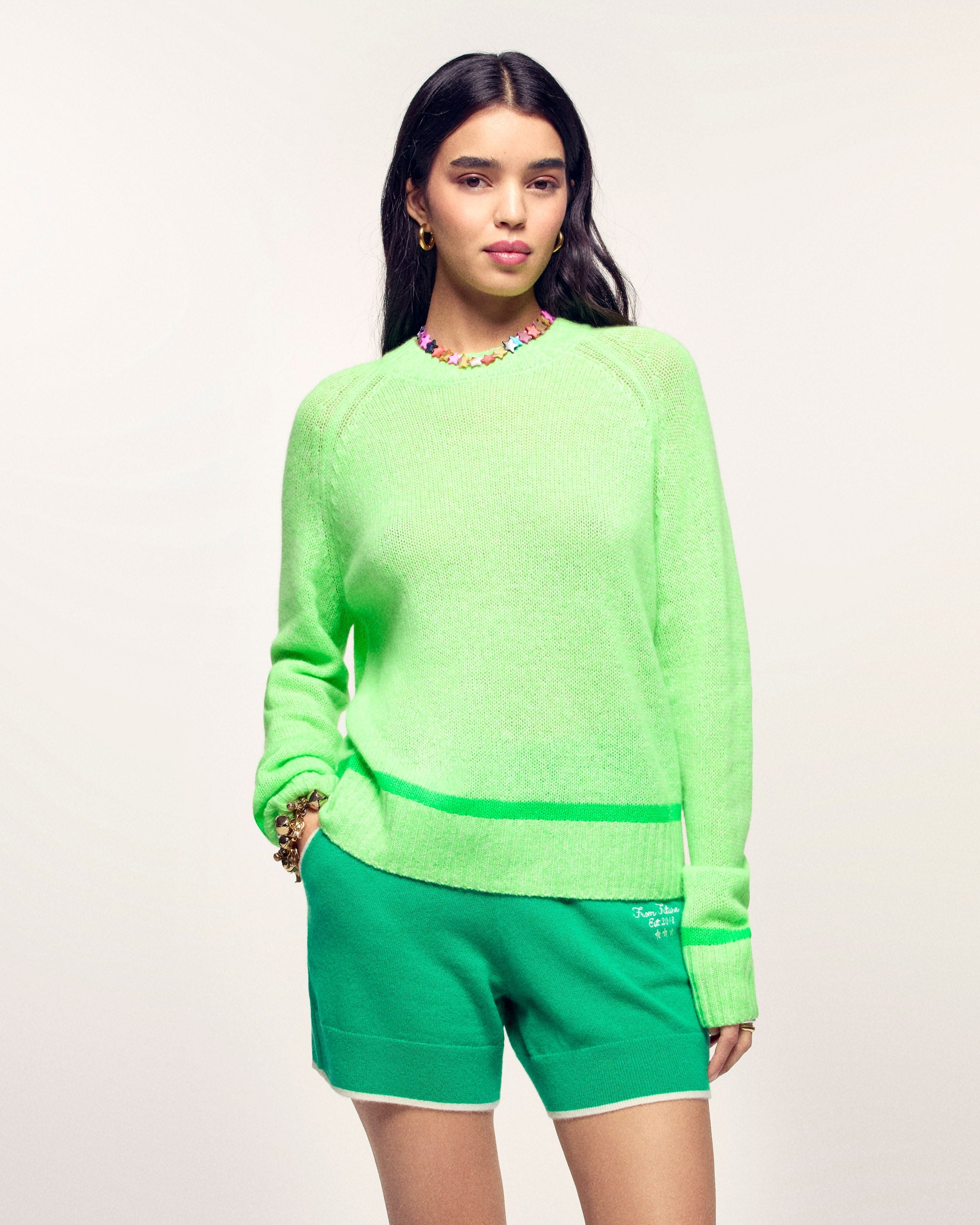 Crewneck Sweater (S26/ FEMME/ Summer Green Mouline)