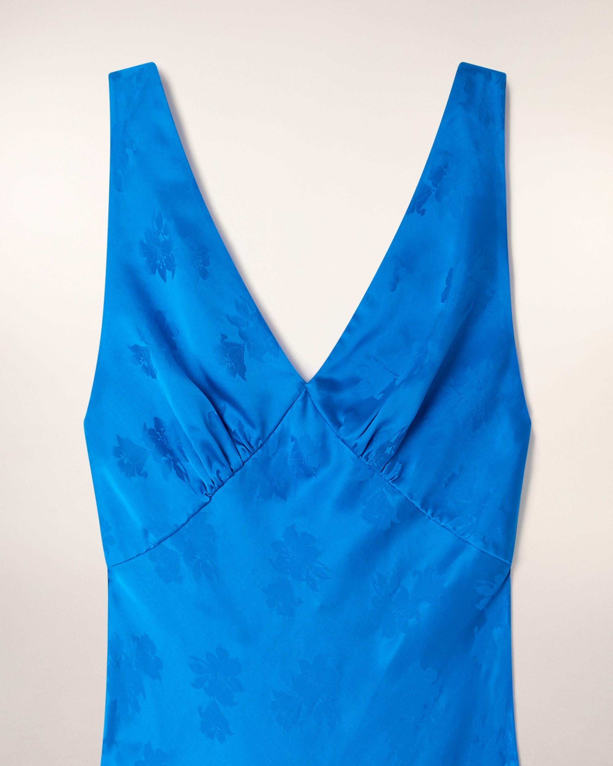 Long Dress with Straps (S26 / FEMME / Ocean Jacquard)
