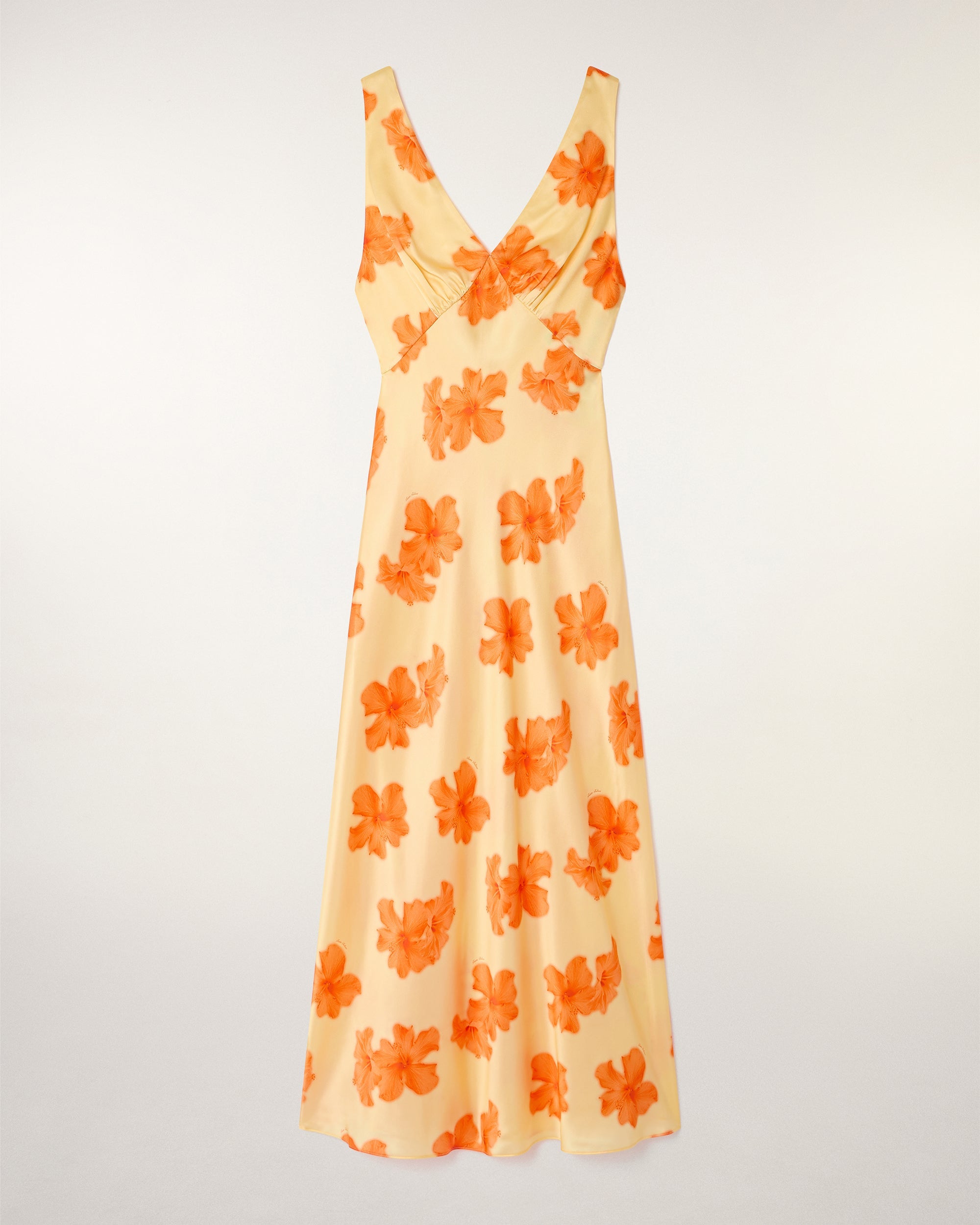 Backless Long Dress (S26 / FEMME / Sunny hibiscus)