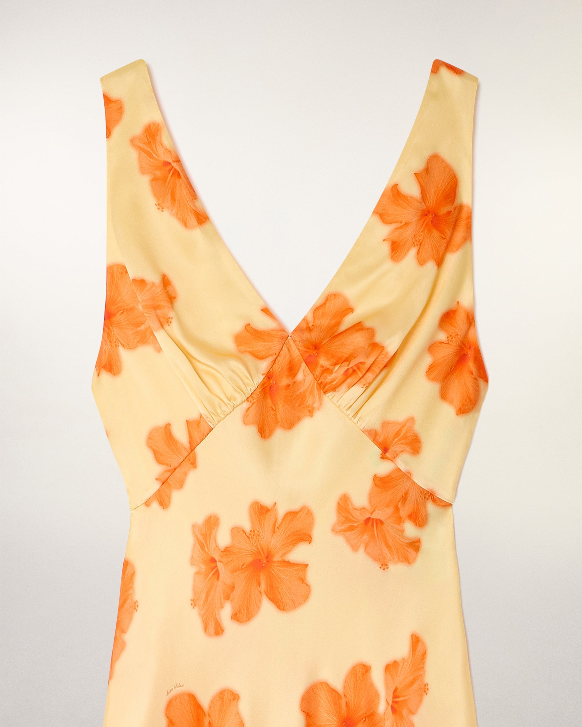Backless Long Dress (S26 / FEMME / Sunny hibiscus)