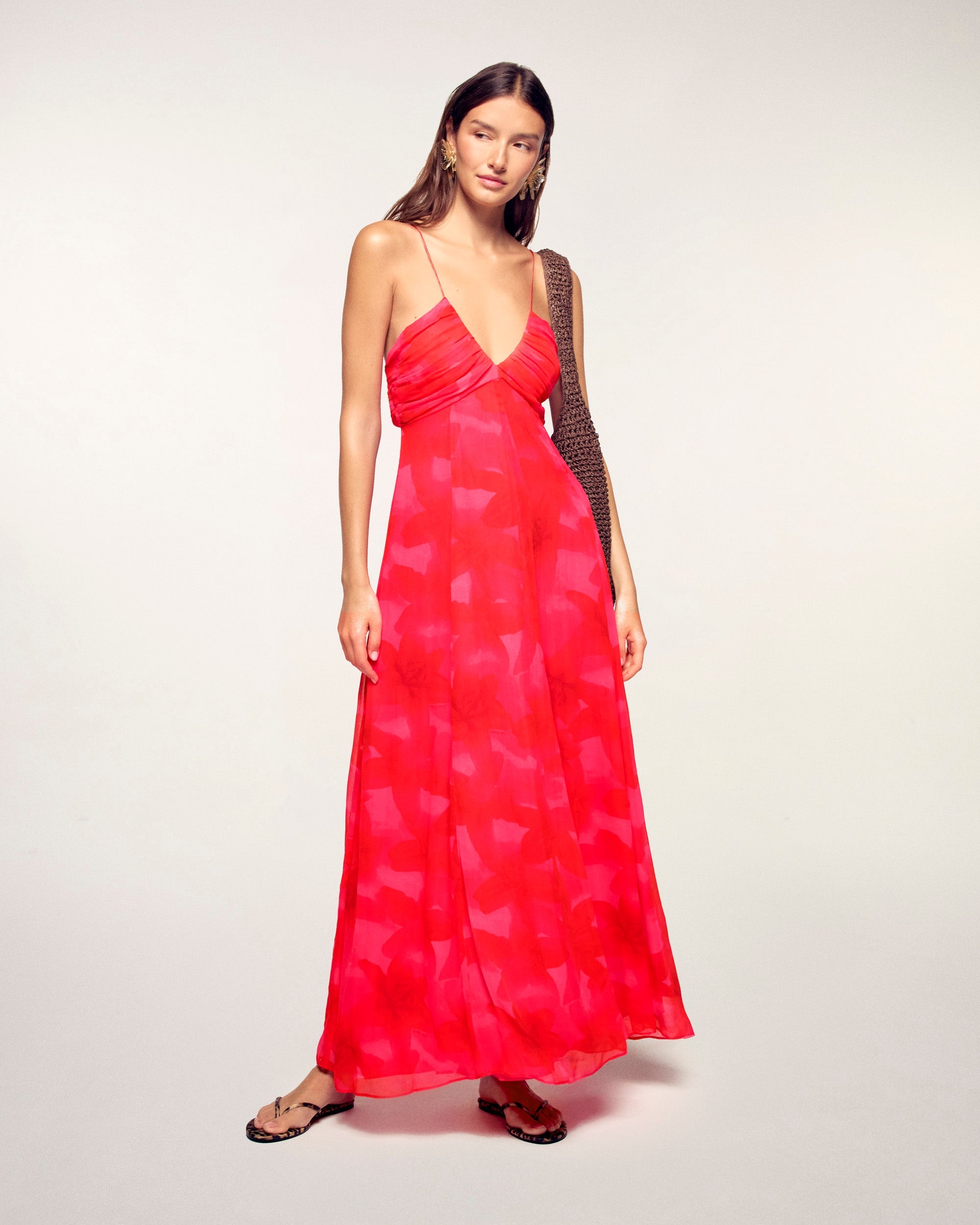 Long Strappy Dress (S26 / FEMME / Passion bloom lily)