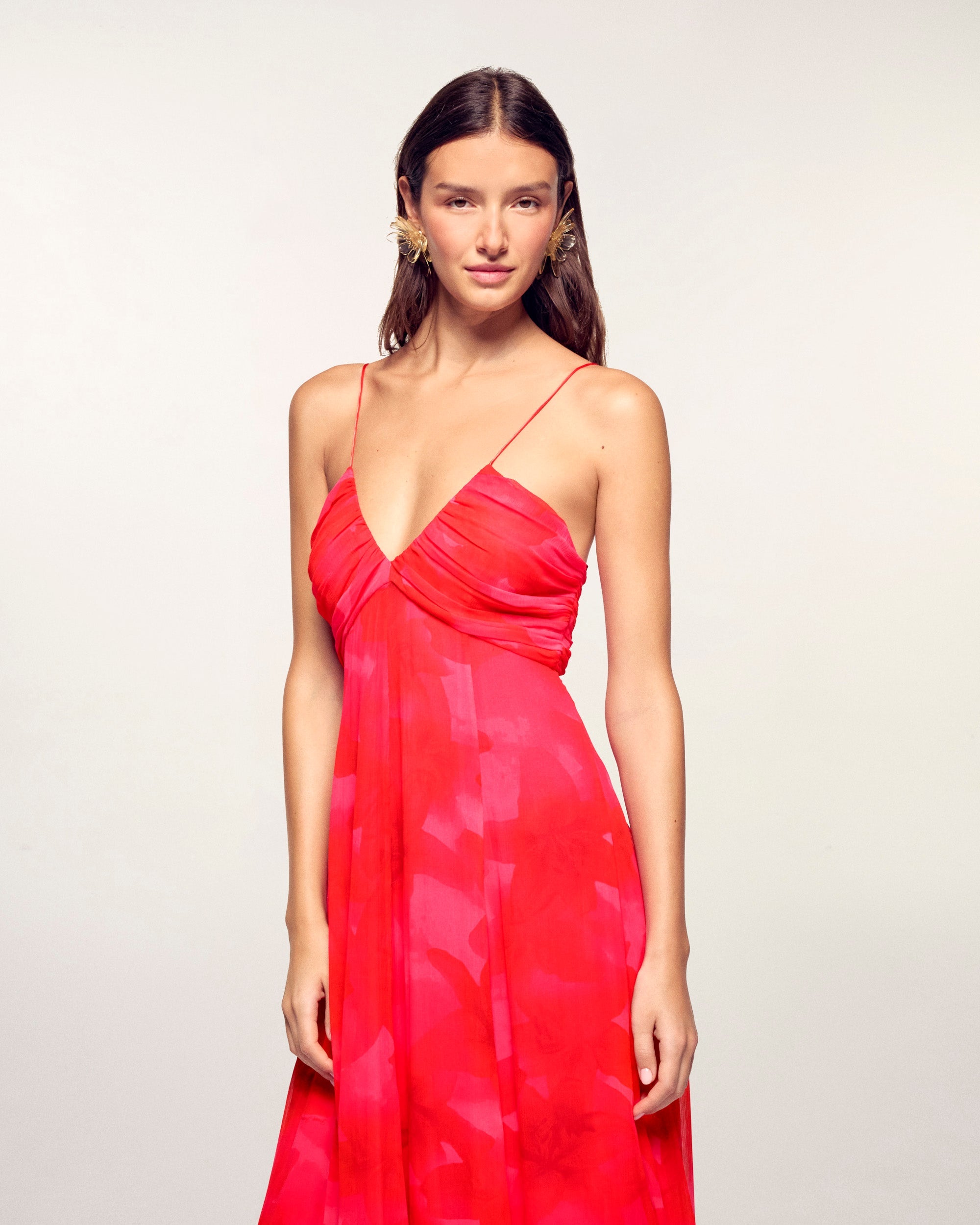 Long Strappy Dress (S26 / FEMME / Passion bloom lily)