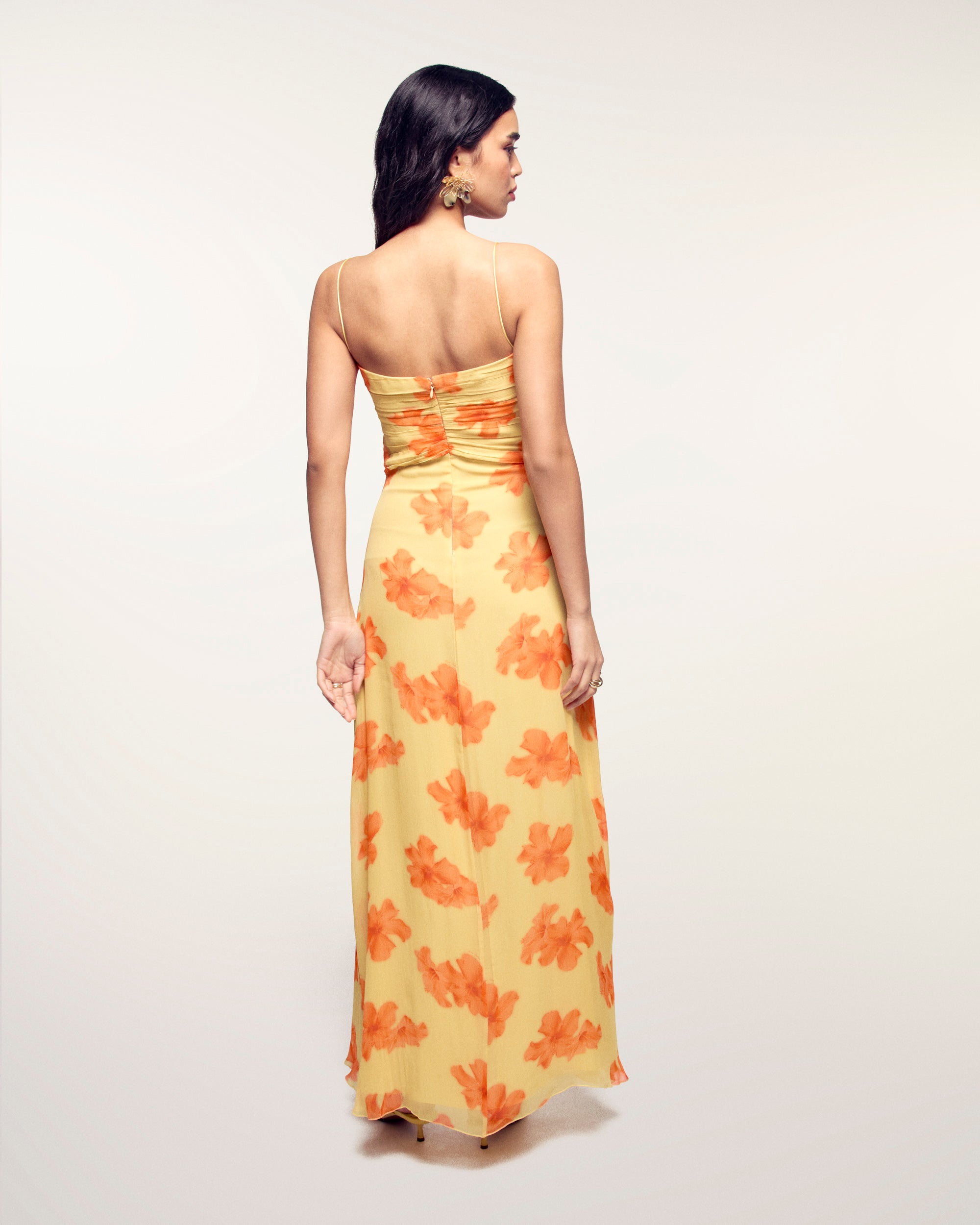 Long Strappy Dress (S26 / FEMME / Sunny hibiscus)