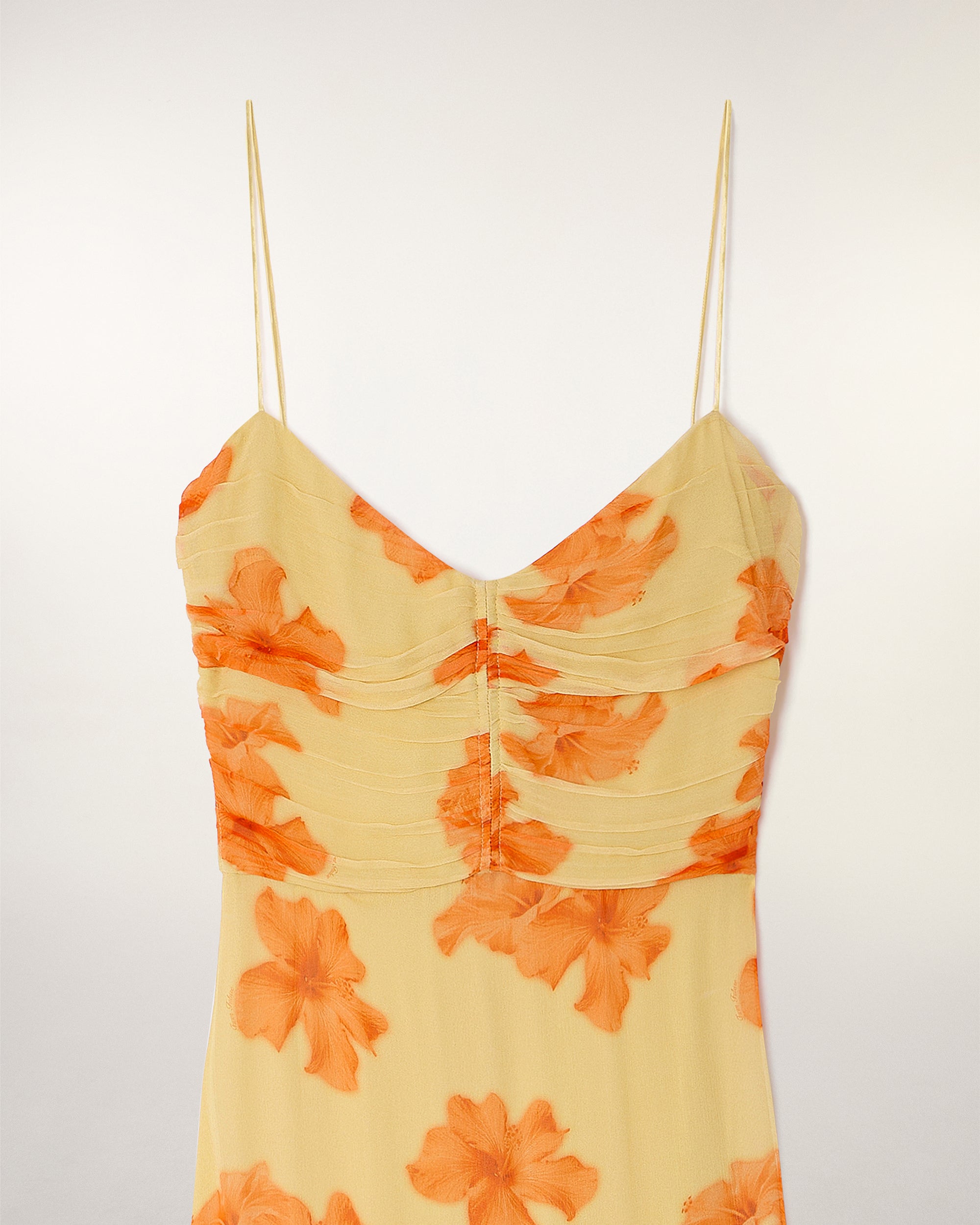 Long Strappy Dress (S26 / FEMME / Sunny hibiscus)